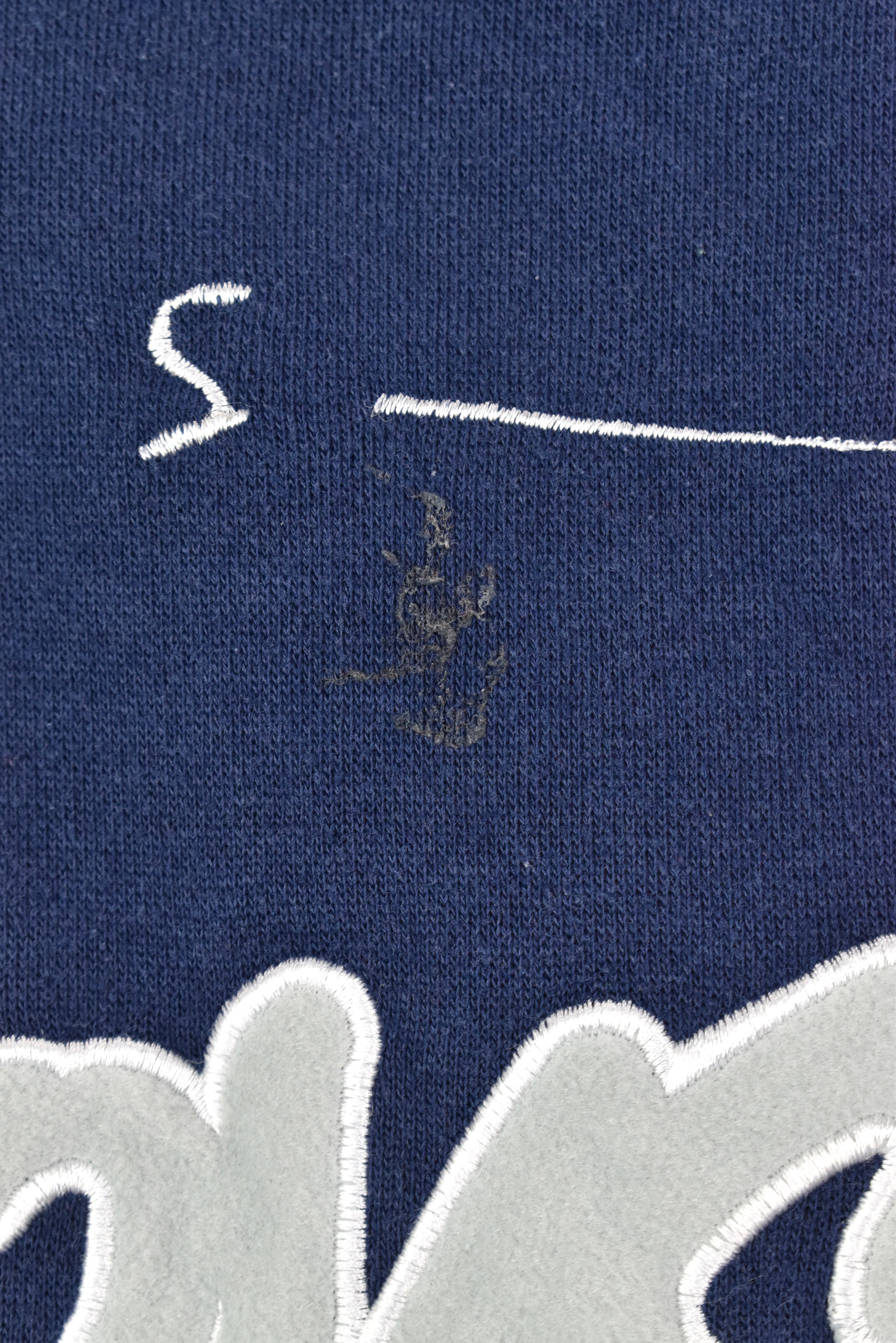 VINTAGE NFL DALLAS COWBOYS EMBROIDERED NAVY HOODIE | SMALL PRO SPORT