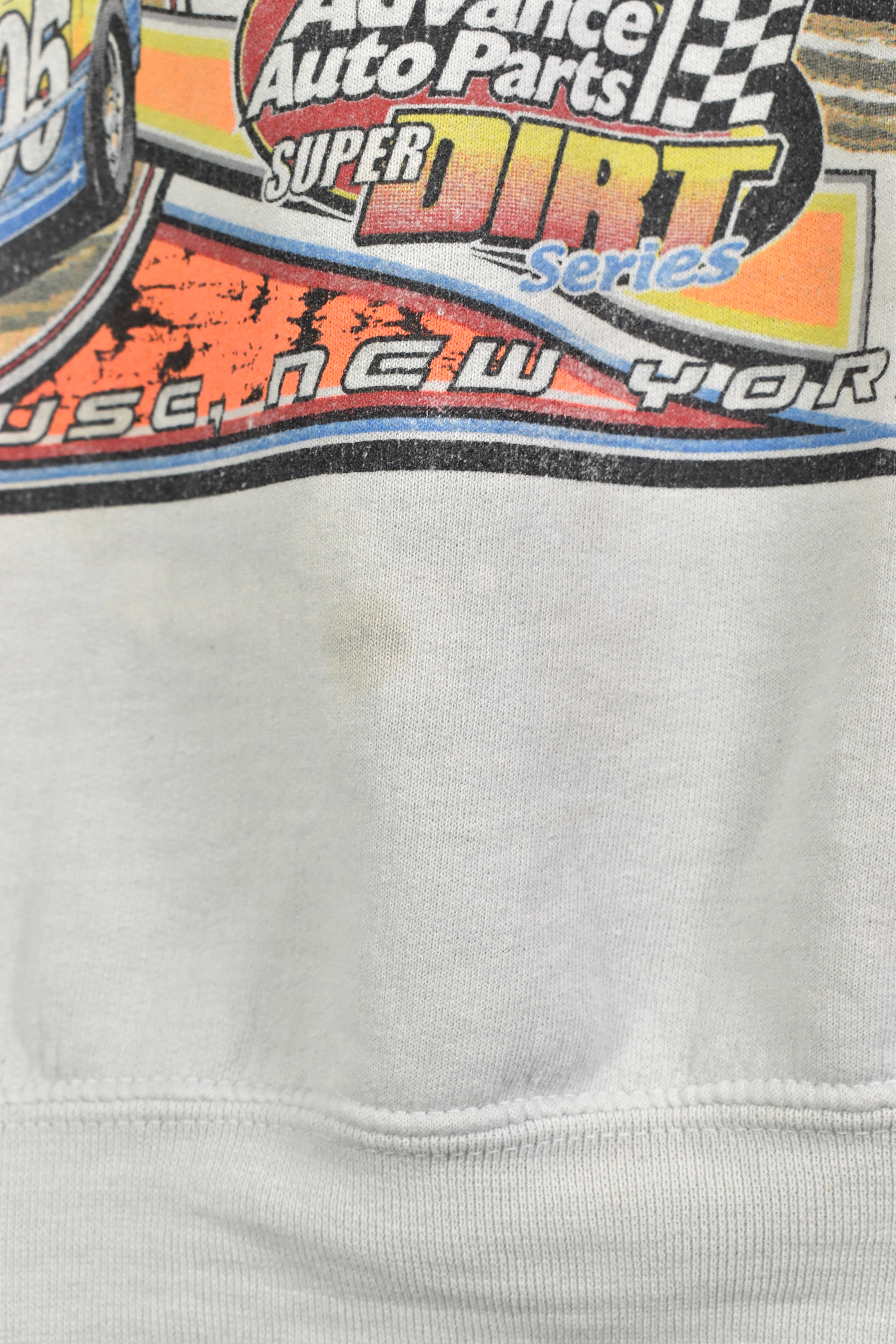 Vintage Super Dirt Series racing grey sweatshirt | XL NASCAR / RACING