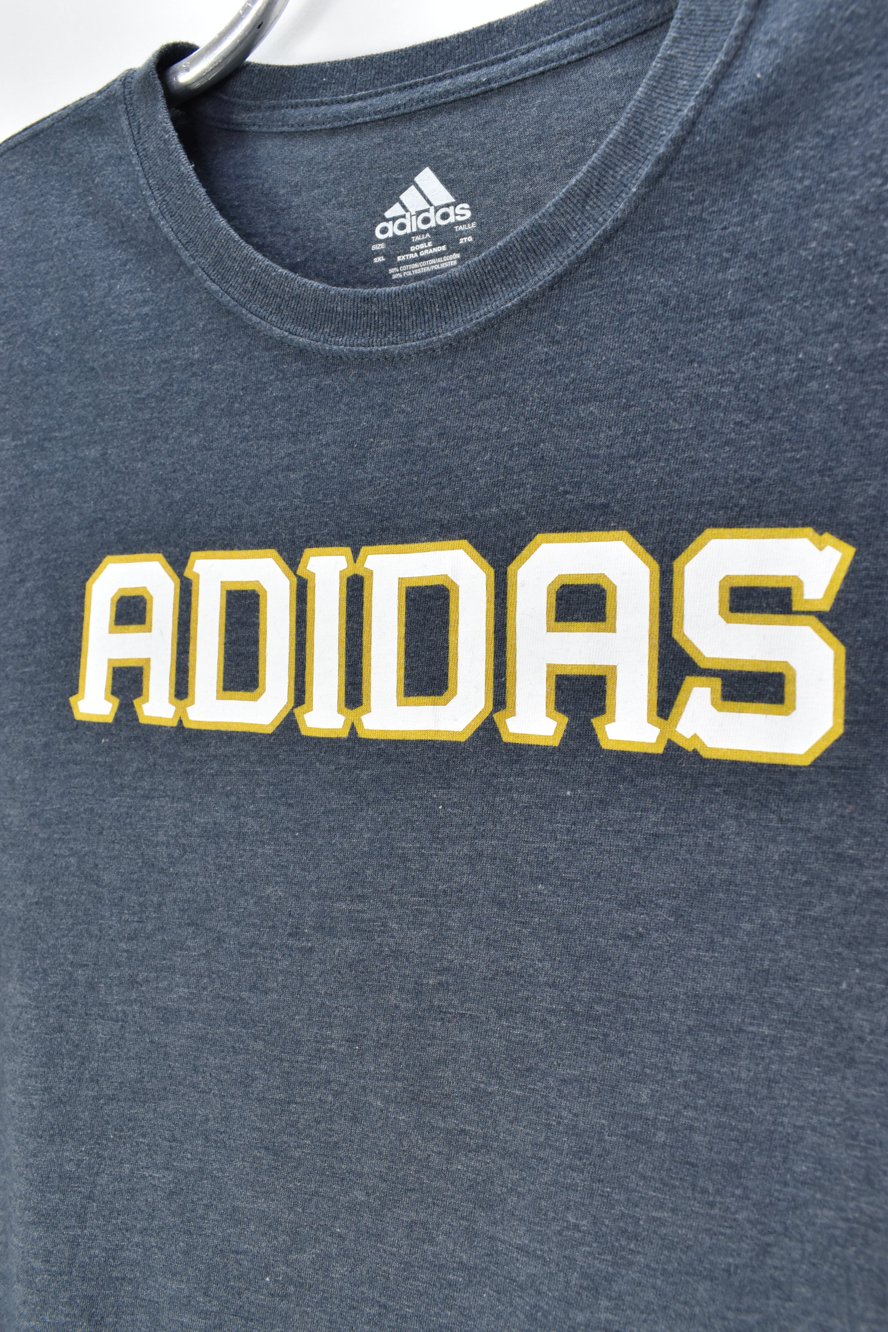 VINTAGE ADIDAS GREY T-SHIRT | XXL ADIDAS
