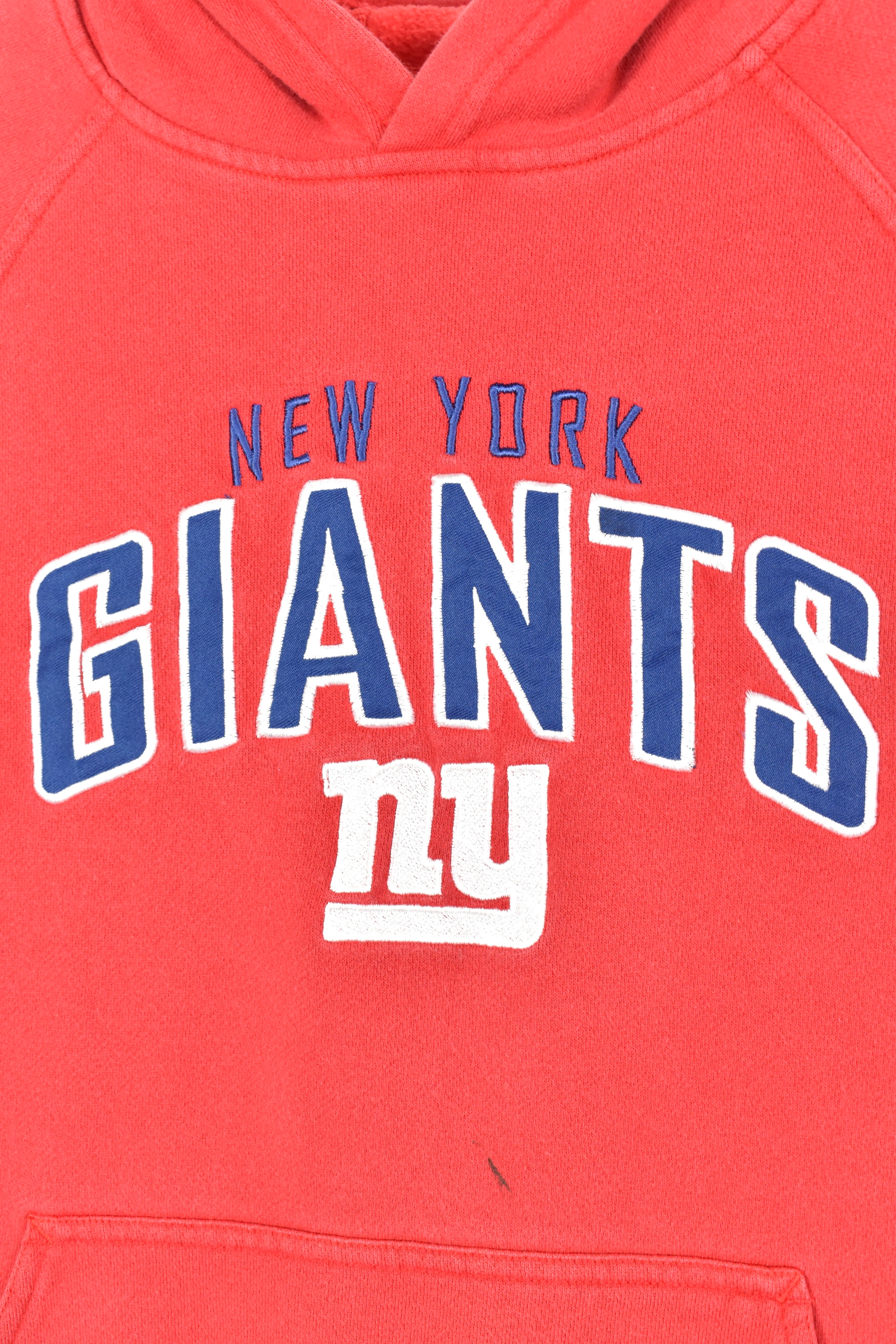 VINTAGE NFL NEW YORK GIANTS EMBROIDERED RED HOODIE | XS PRO SPORT