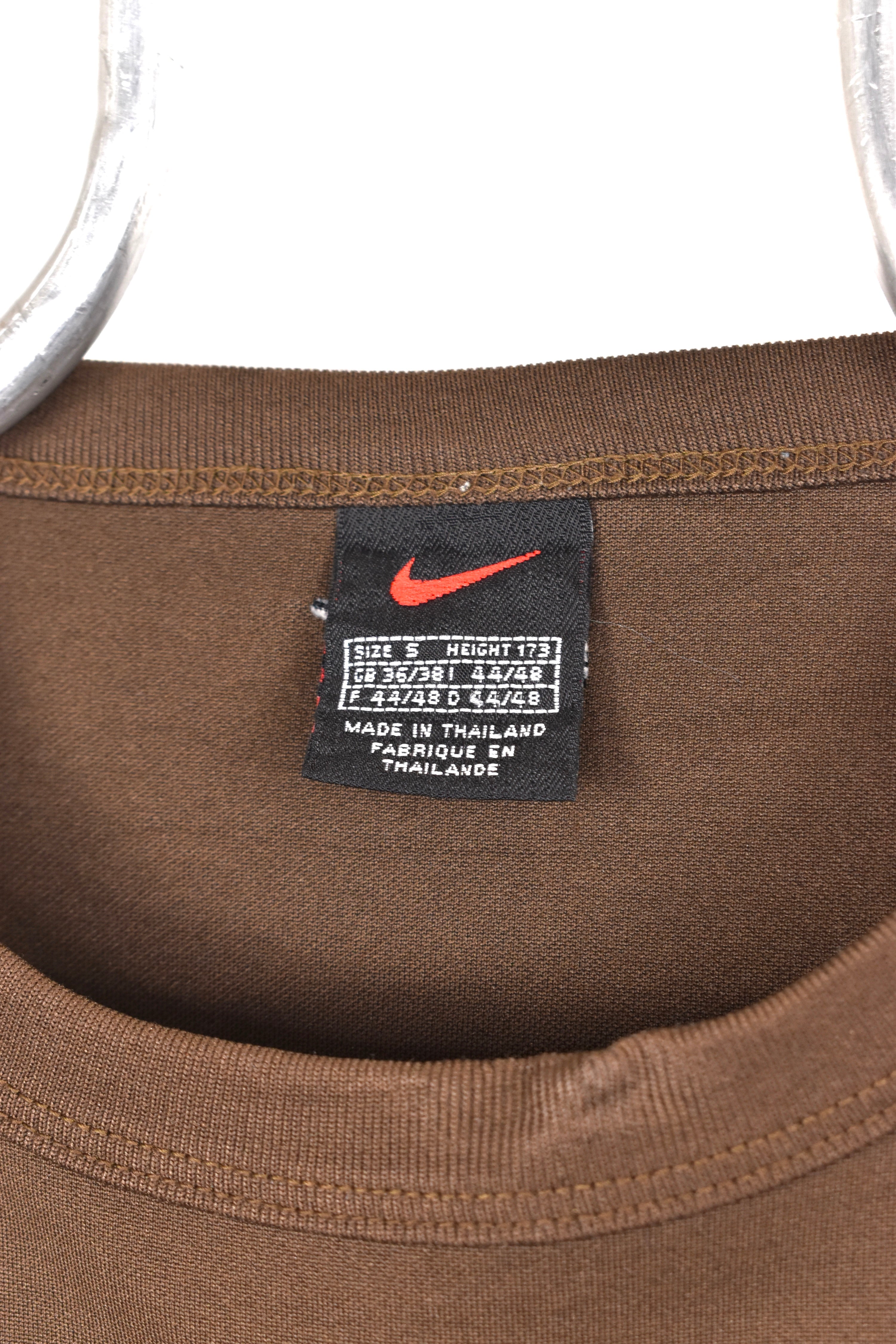 Vintage Nike shirt, athletic brown graphic tee - AU M NIKE