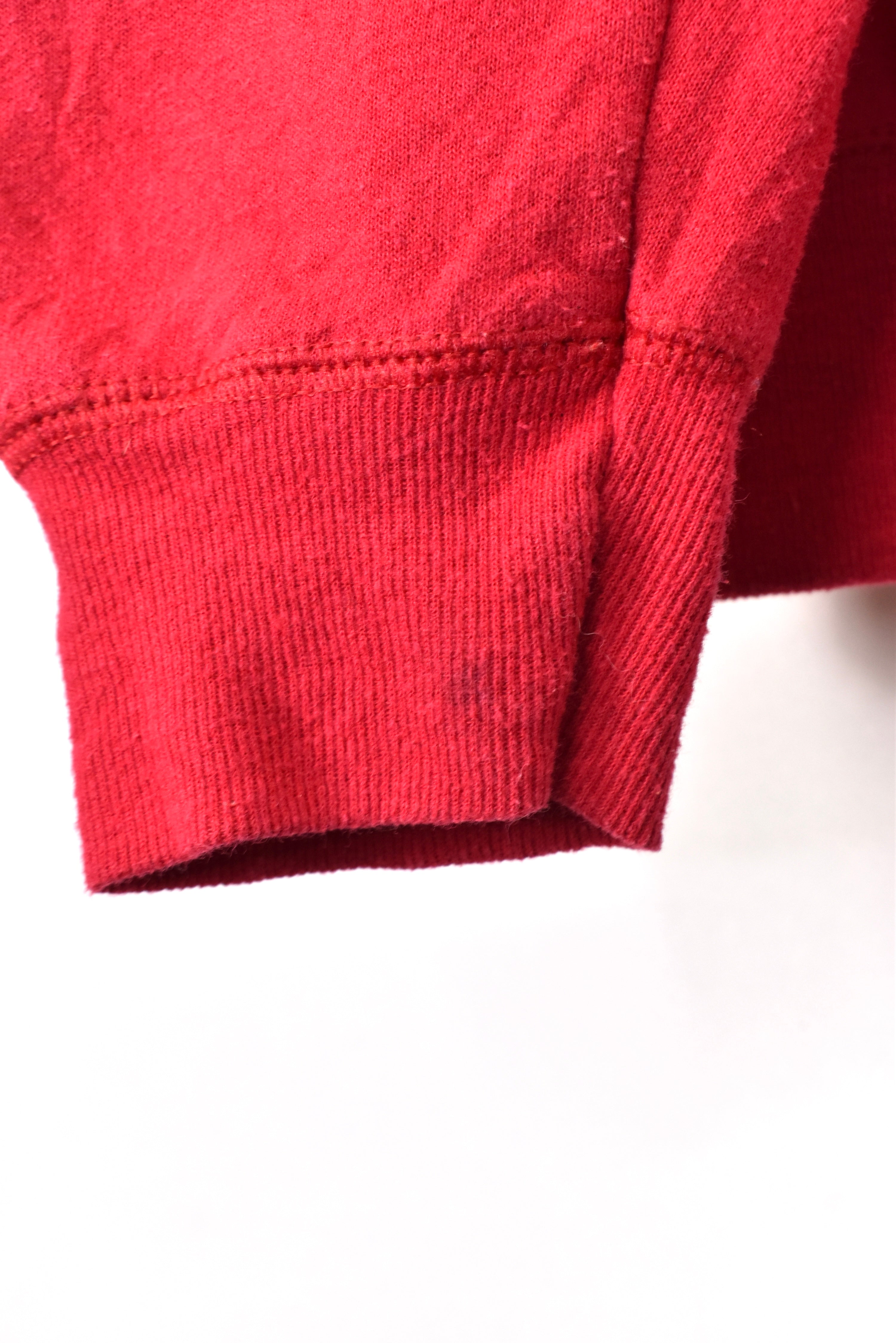 Vintage Mickey Mouse hoodie, Disney red graphic sweatshirt - AU M DISNEY / CARTOON