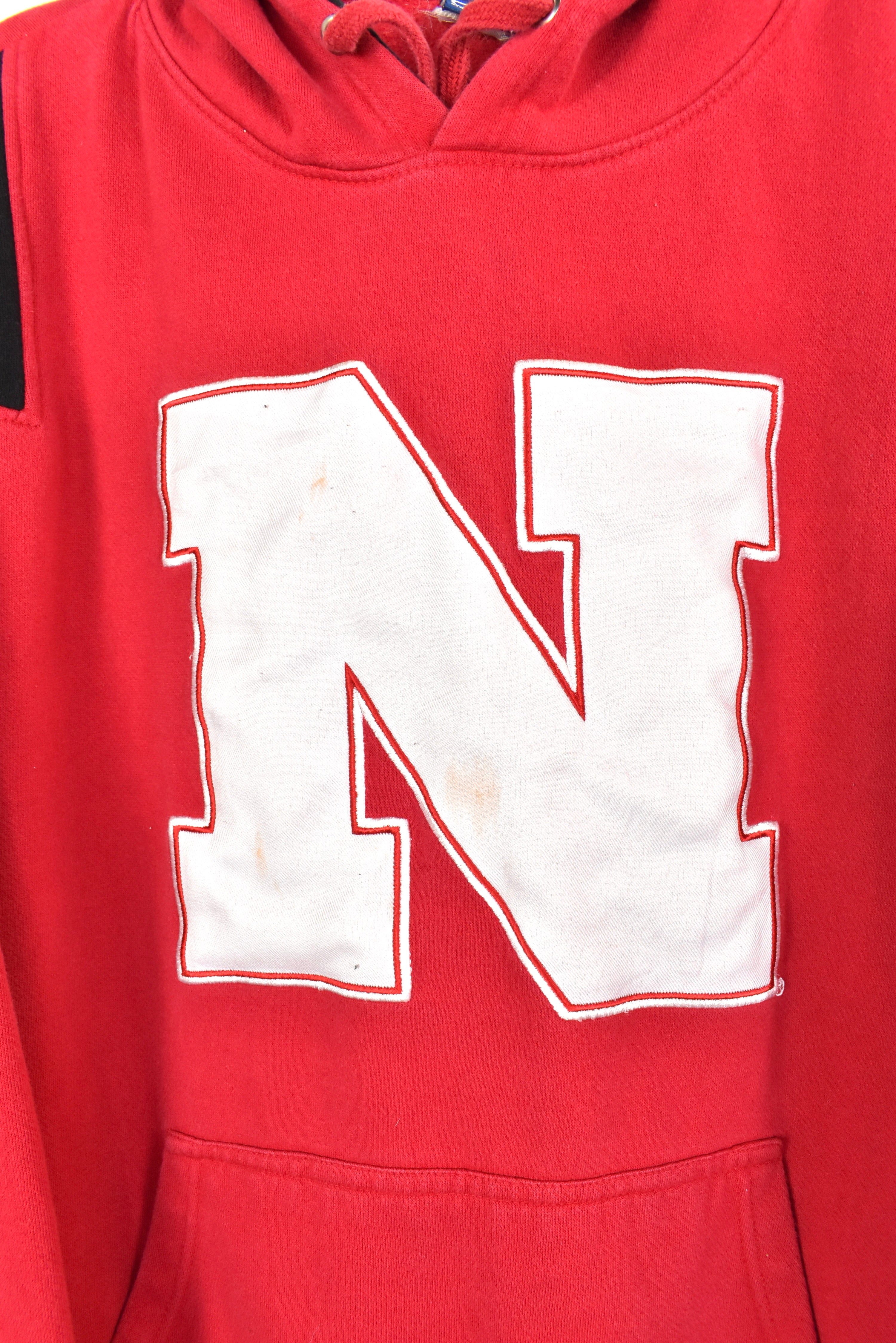 VINTAGE NEBRASKA UNIVERSITY RED HOODIE | XXL COLLEGE