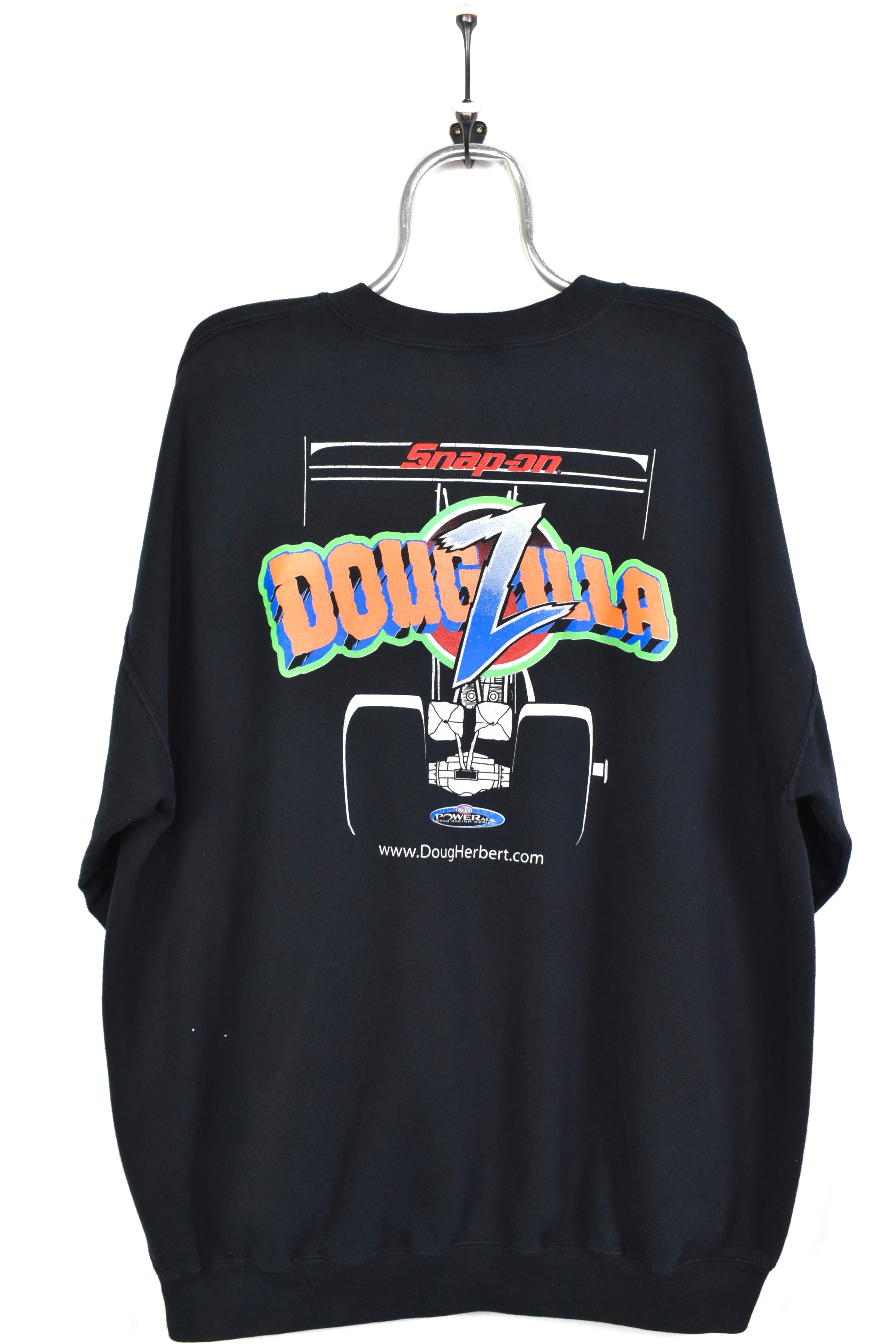 Vintage Drag Racing Doug Herbert black sweatshirt | XXXL NASCAR / RACING