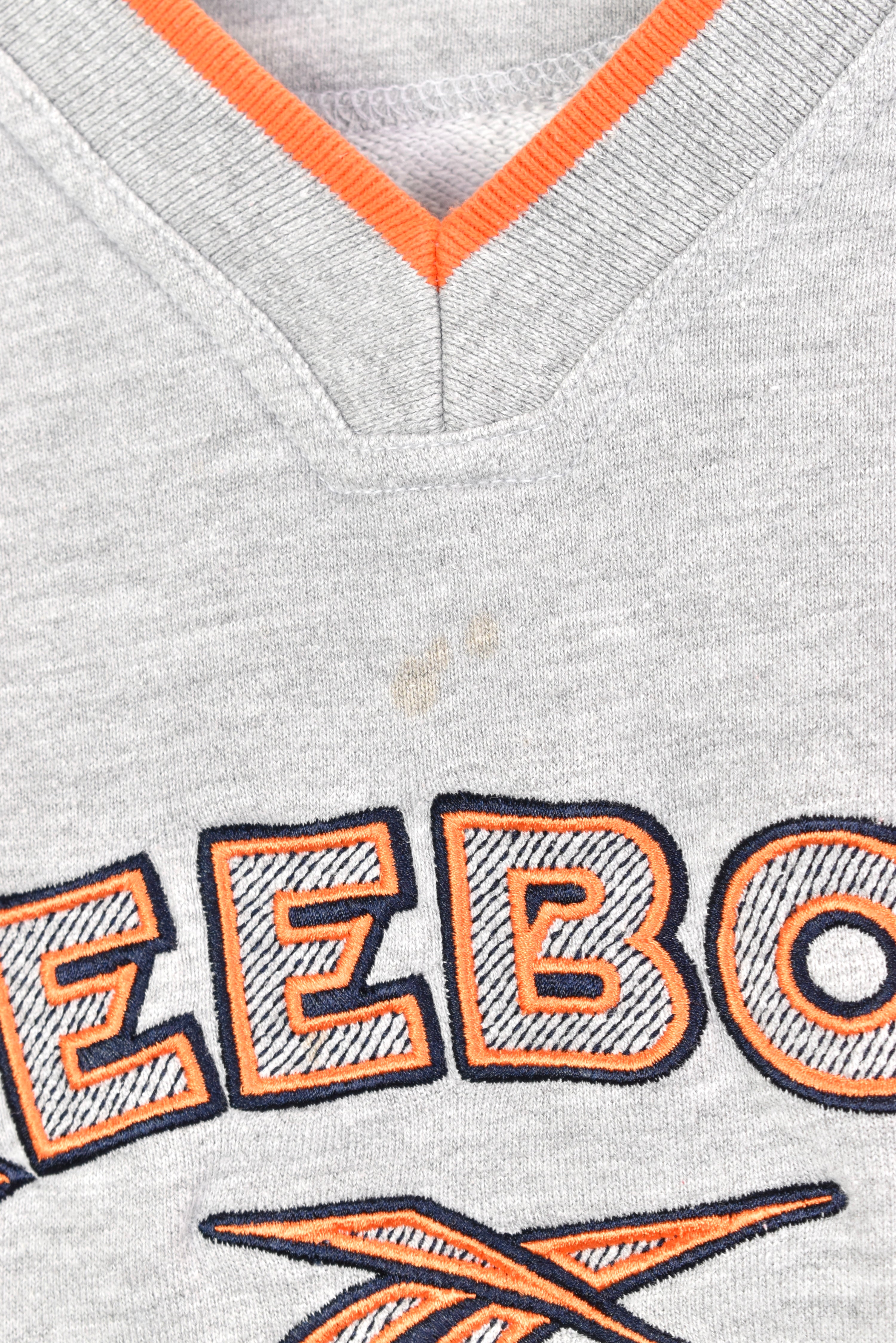 Vintage women's Reebok embroidered grey sweatshirt | Medium REEBOK