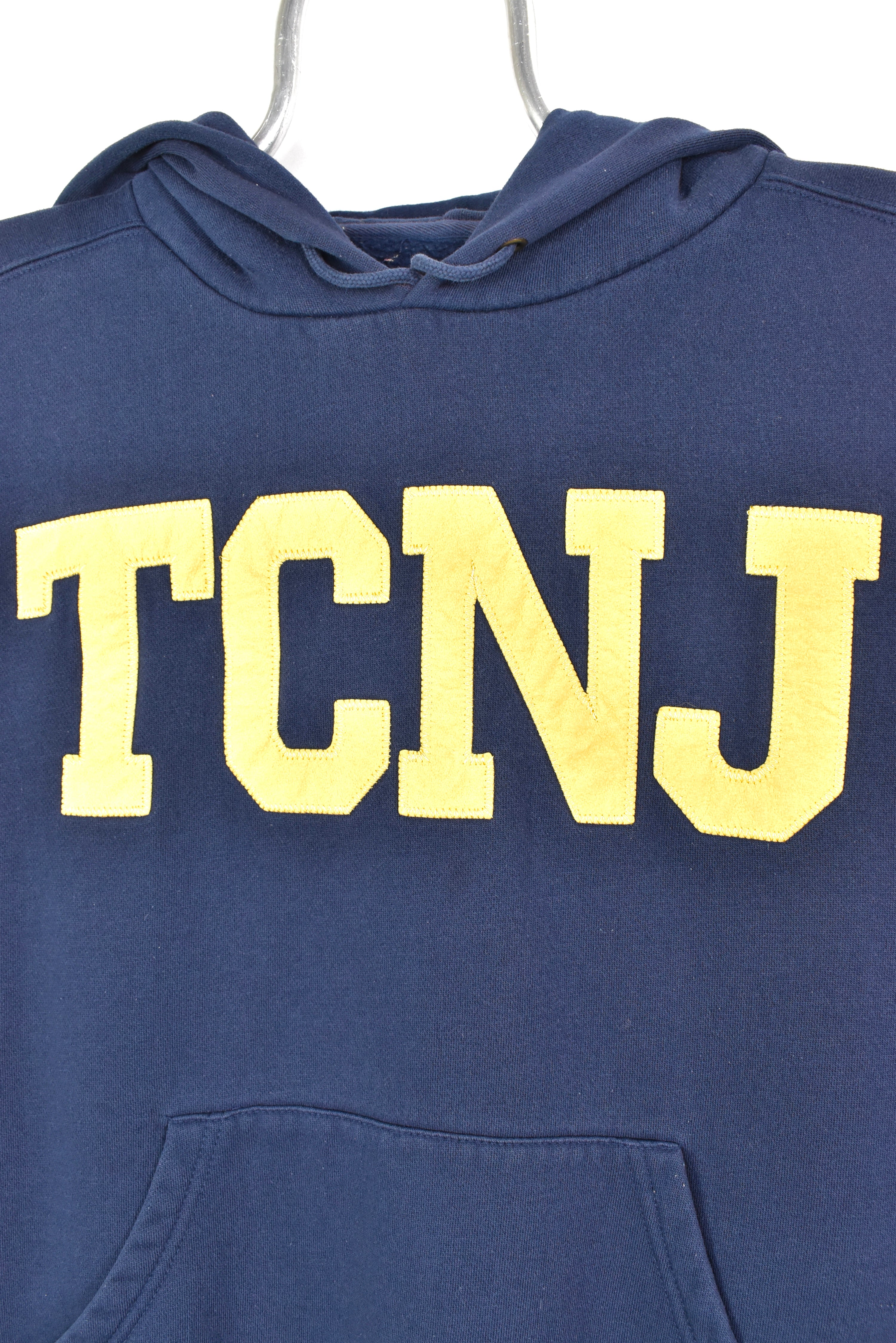 VINTAGE NEW JERSEY COLLEGE NAVY HOODIE | SMALL COLLEGE
