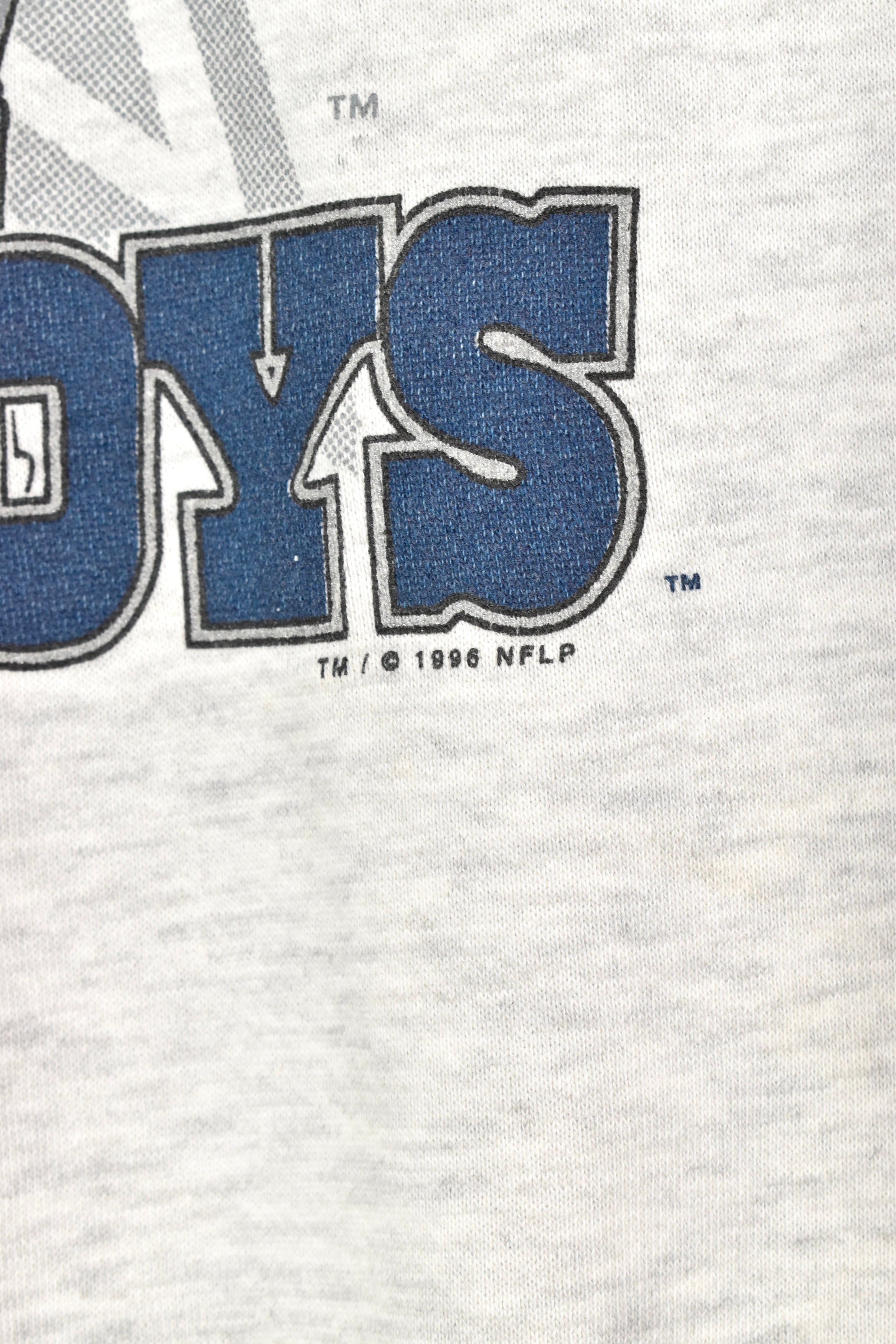 VINTAGE 1996 NFL DALLAS COWBOYS GREY SWEATSHIRT | XL PRO SPORT