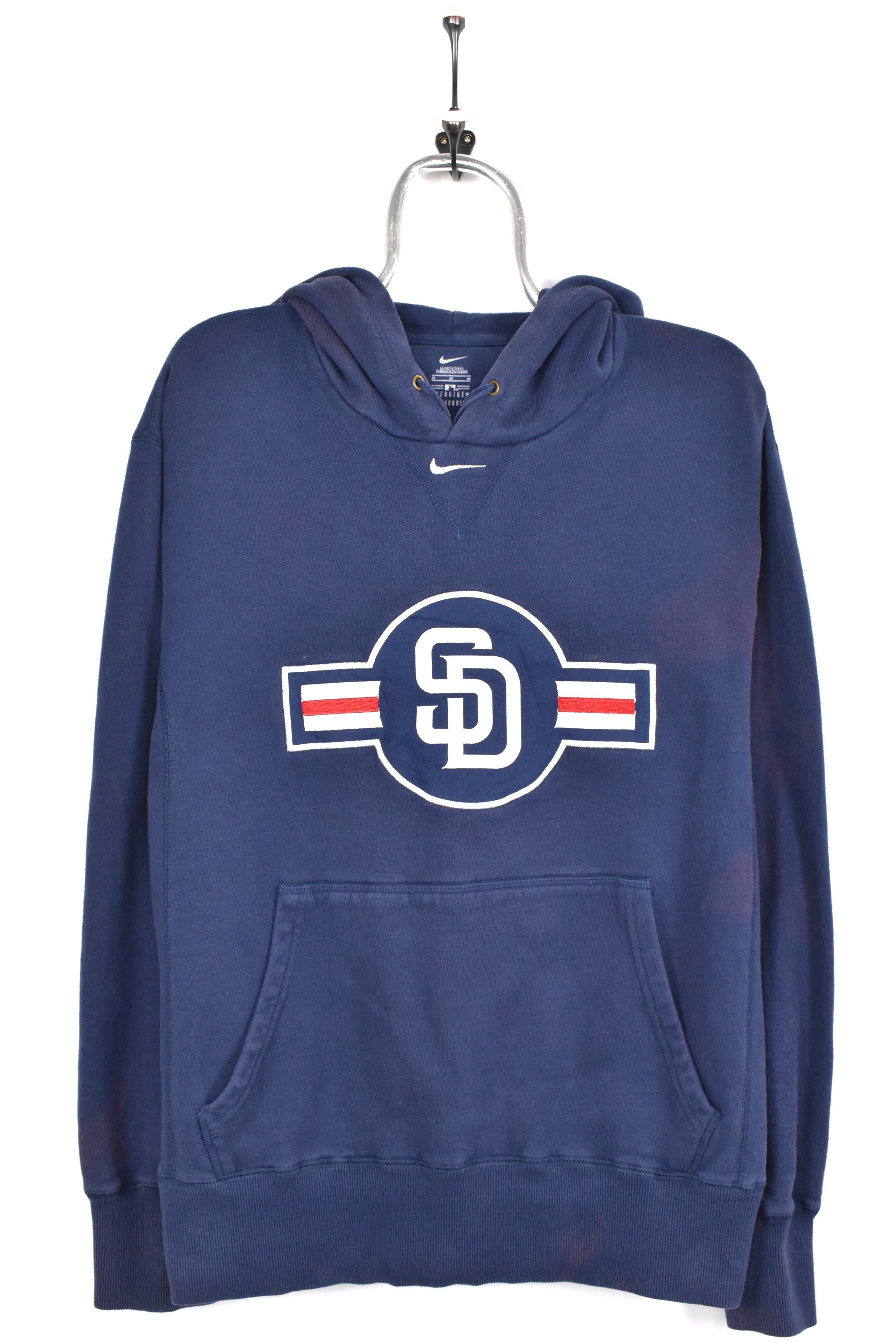 Vintage San Diego Padres hoodie, MLB navy blue embroidered sweatshirt - AU Large PRO SPORT