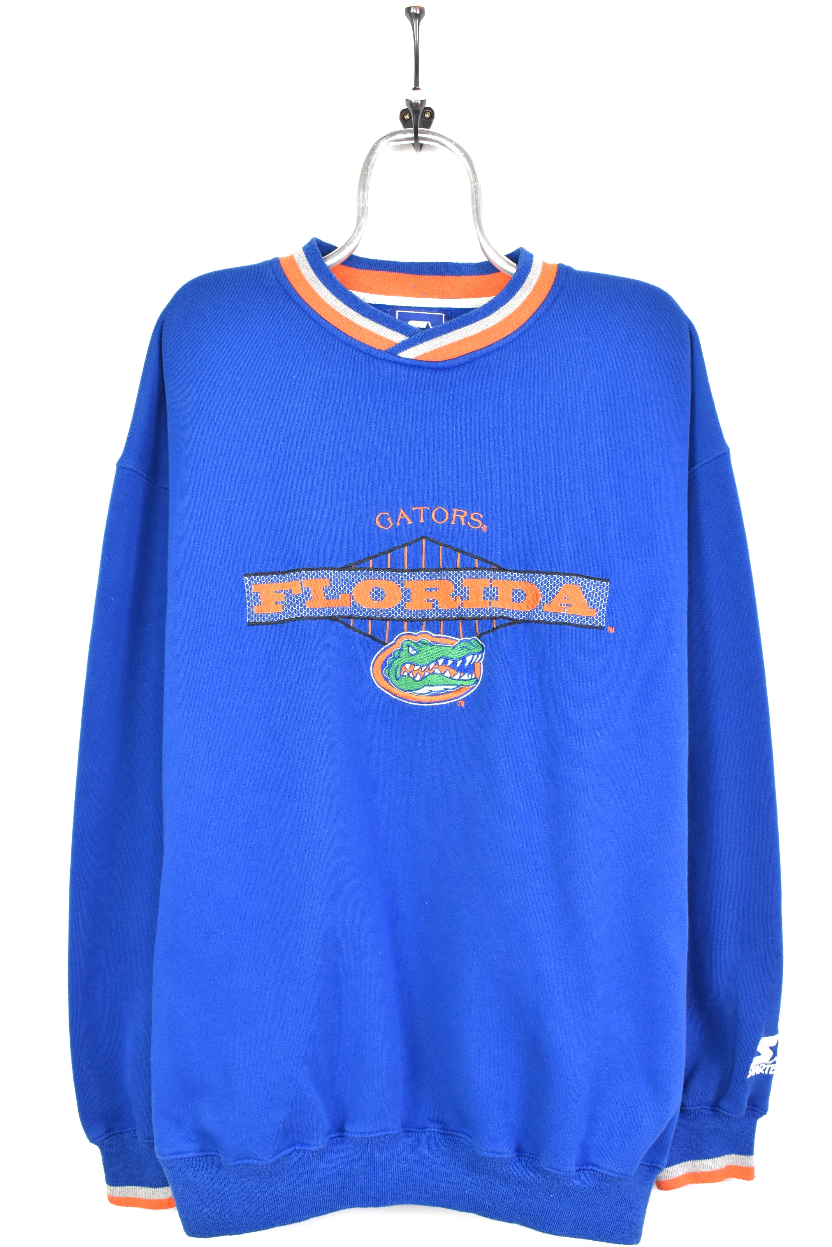 Vintage florida university gators embroidered blue sweatshirt | xxl COLLEGE