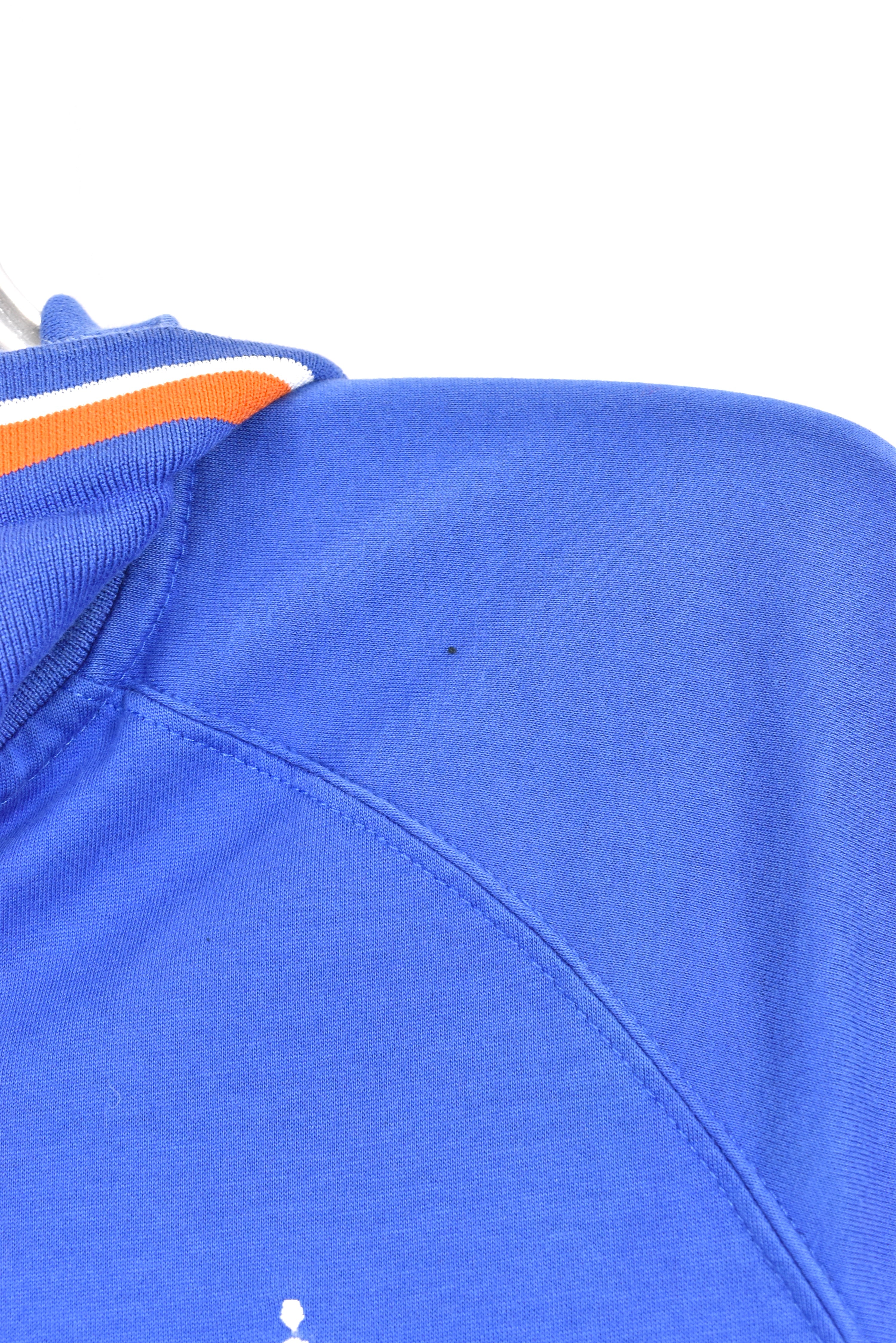 Vintage Nike polo shirt, blue soccer embroidered tee - AU M NIKE