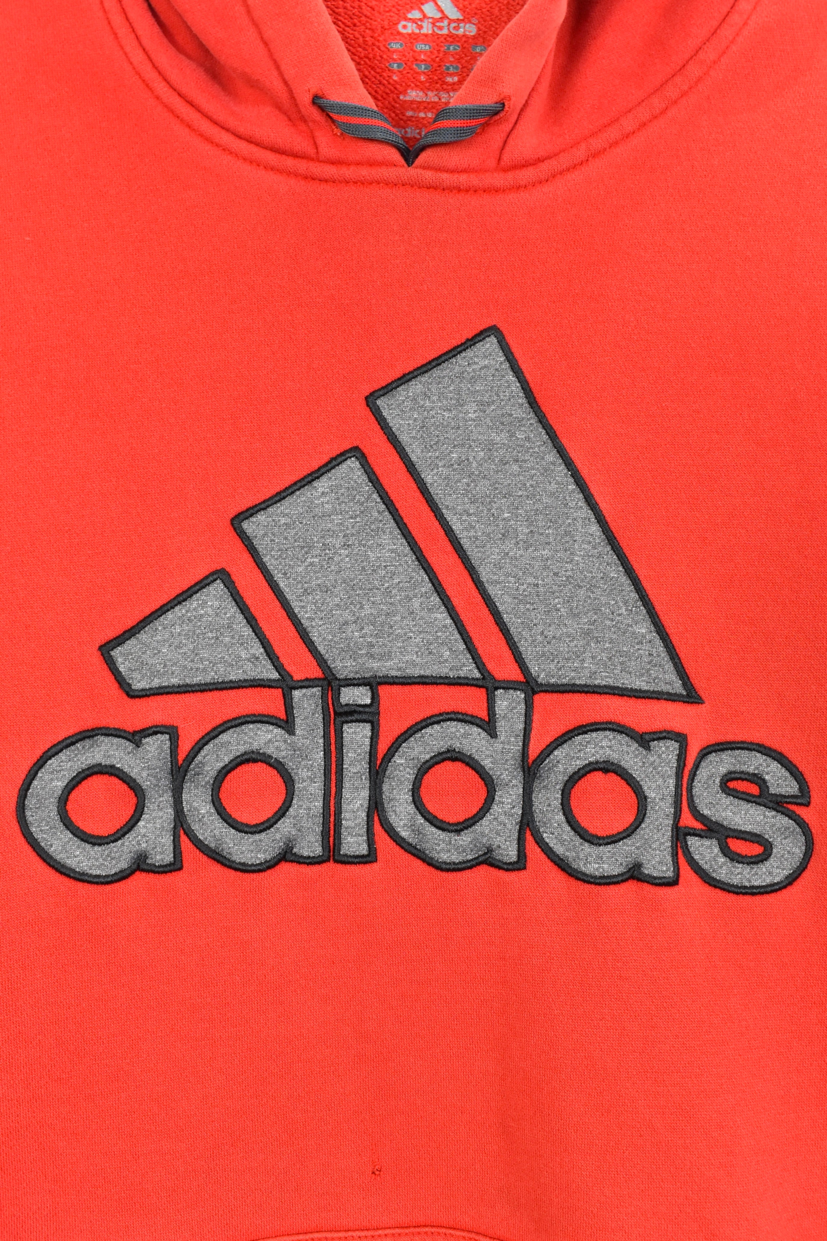 Vintage Adidas embroidered red hoodie | Large ADIDAS