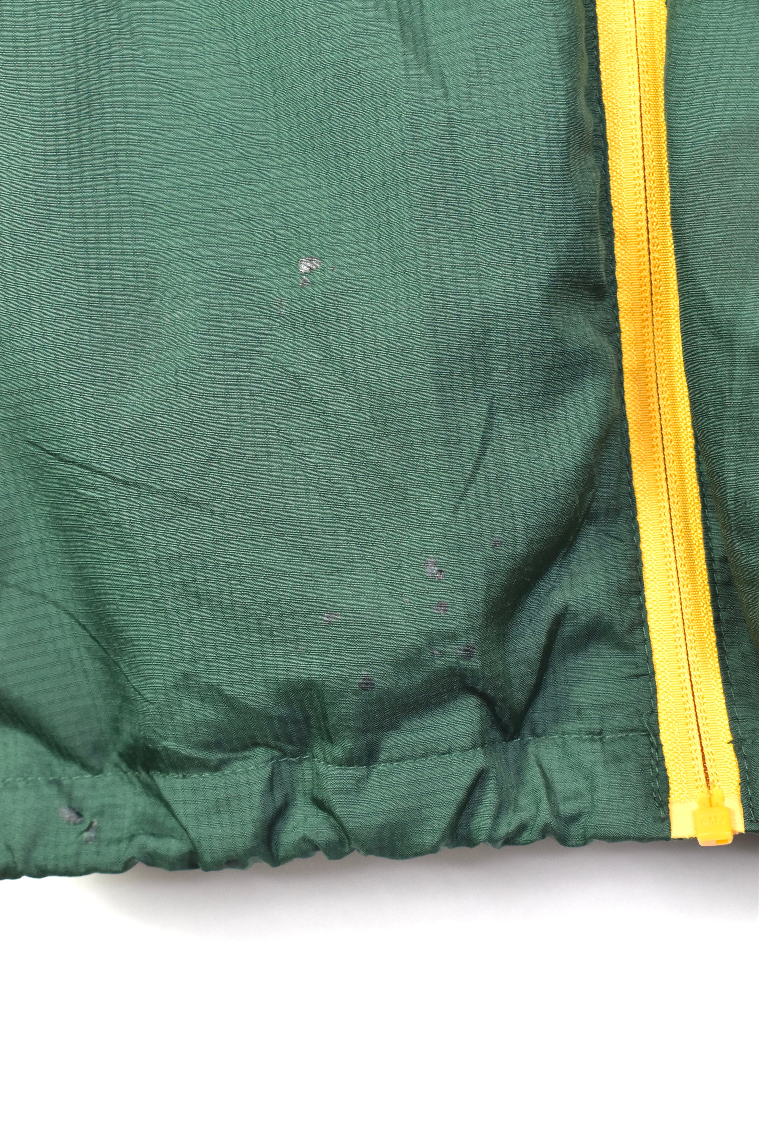 Vintage nfl green bay packers green windbreaker jacket | large PRO SPORT