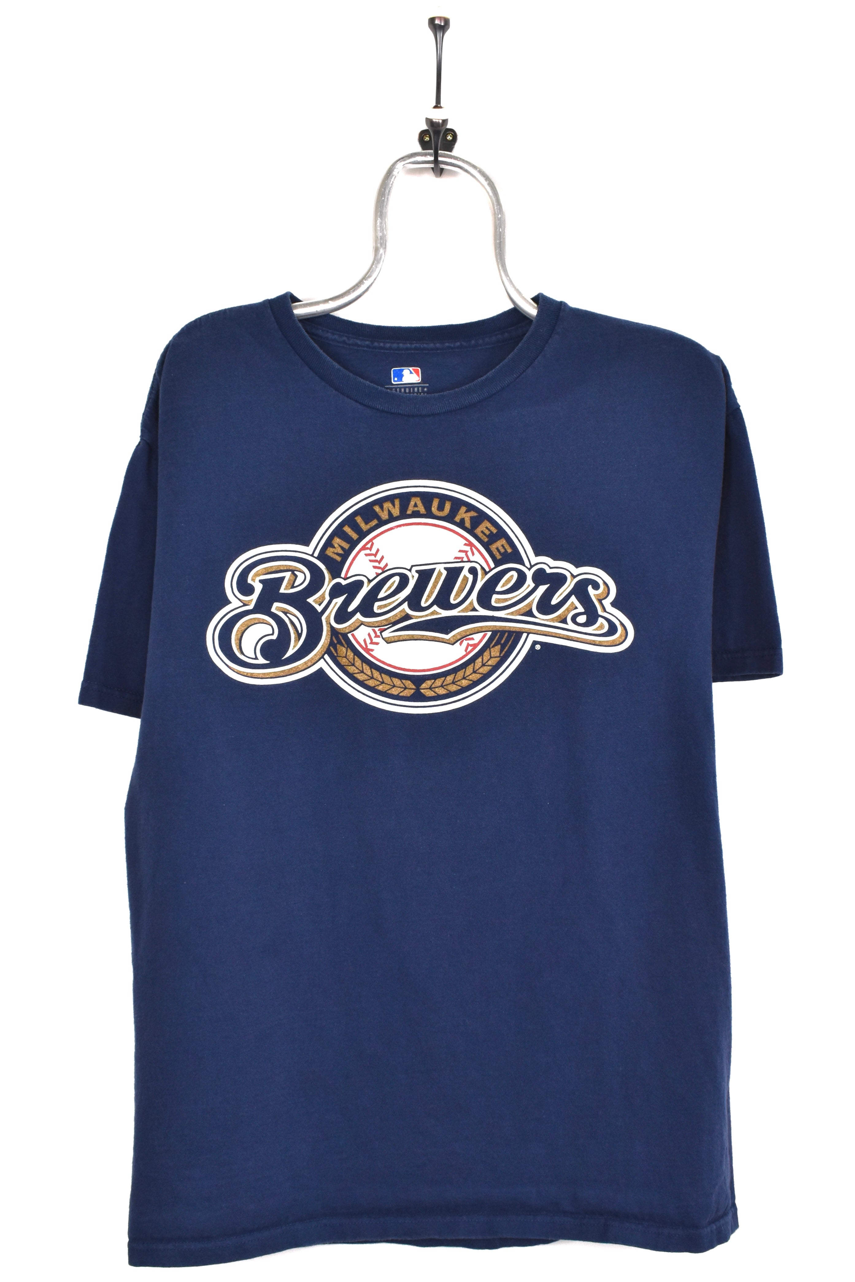 Vintage Milwaukee Brewers shirt, MLB blue graphic tee - AU Large