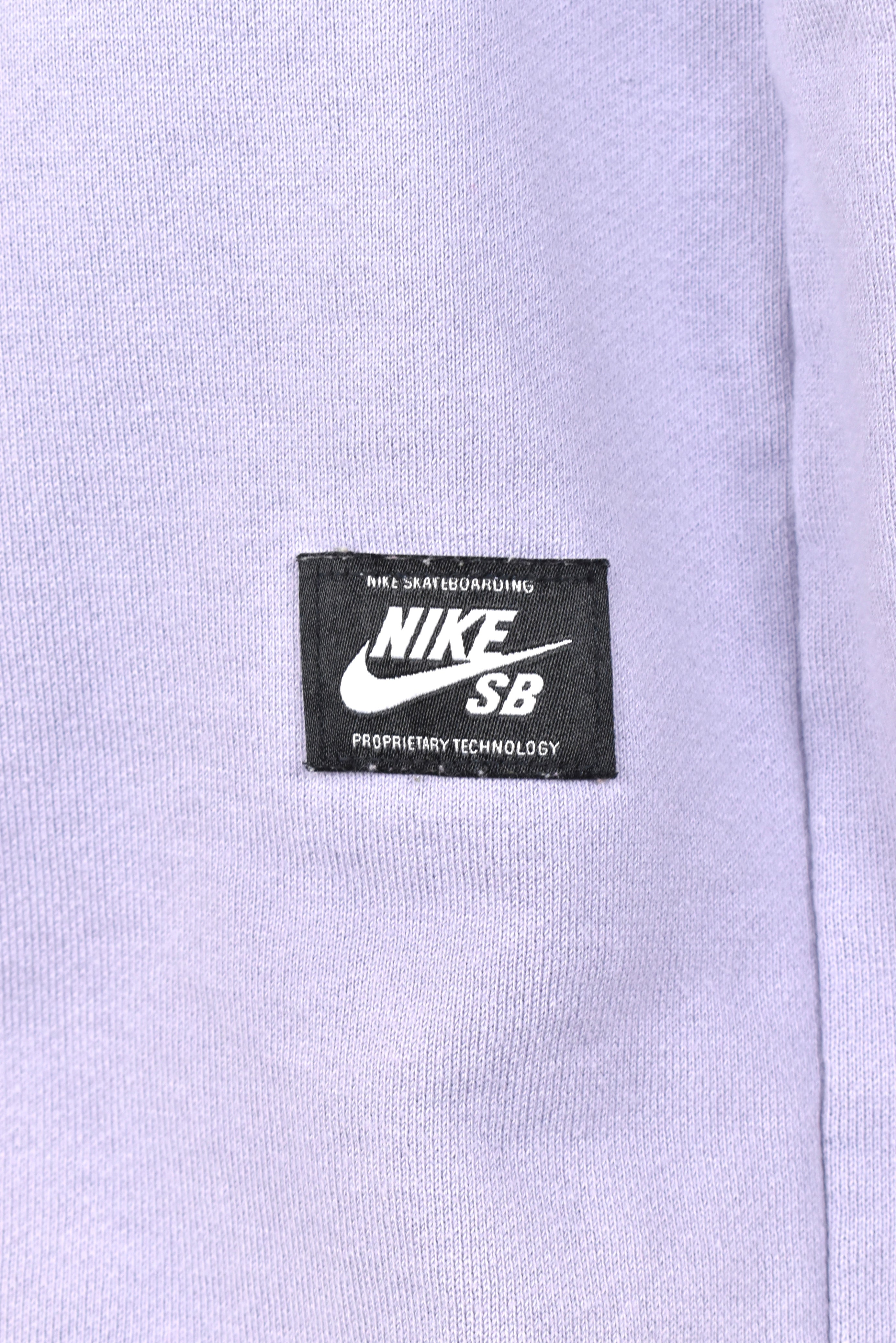 Women's vintage Nike hoodie, purple embroidered sweatshirt - AU Large NIKE