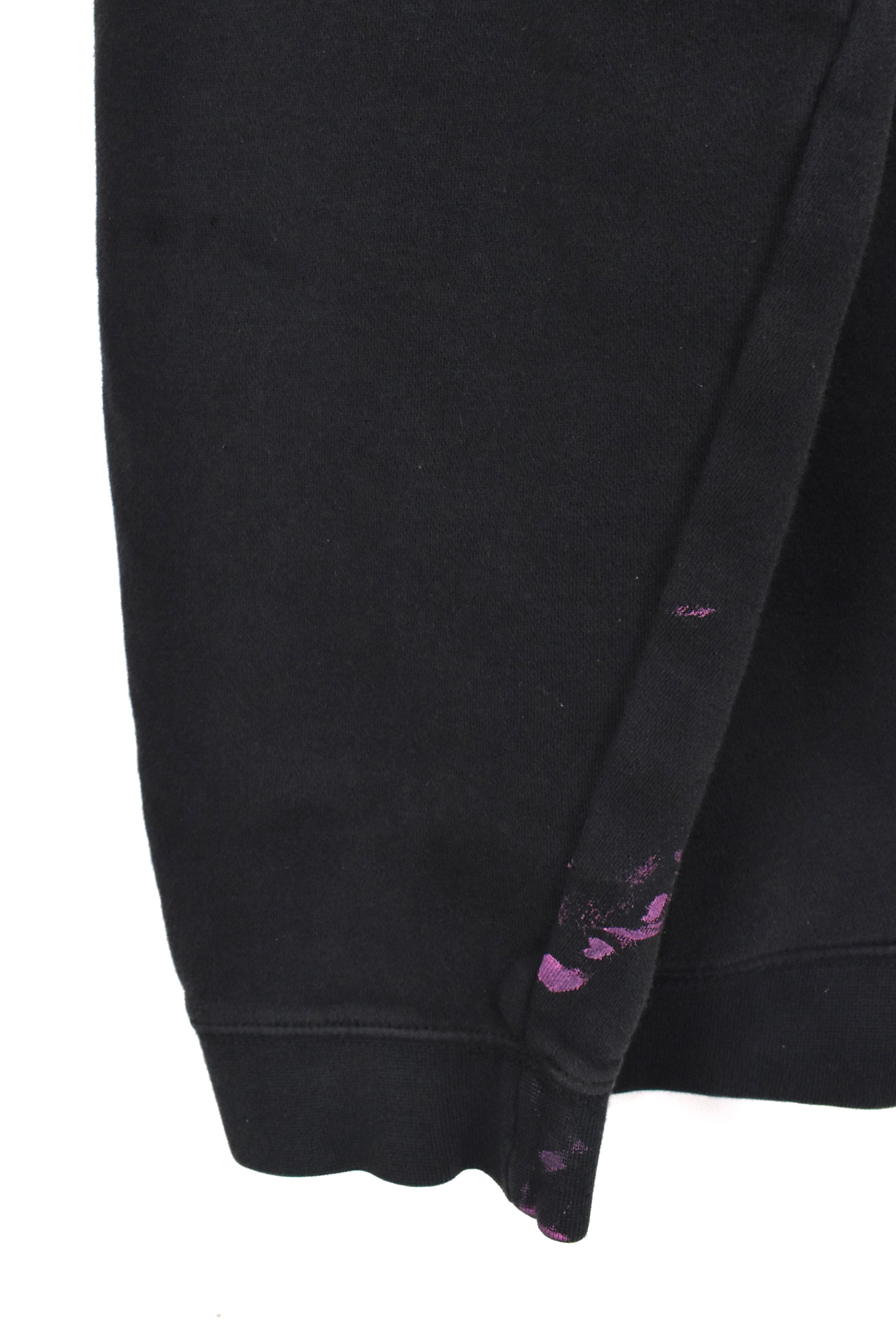 Vintage Nike hoodie, black embroidered sweatshirt - AU XXL