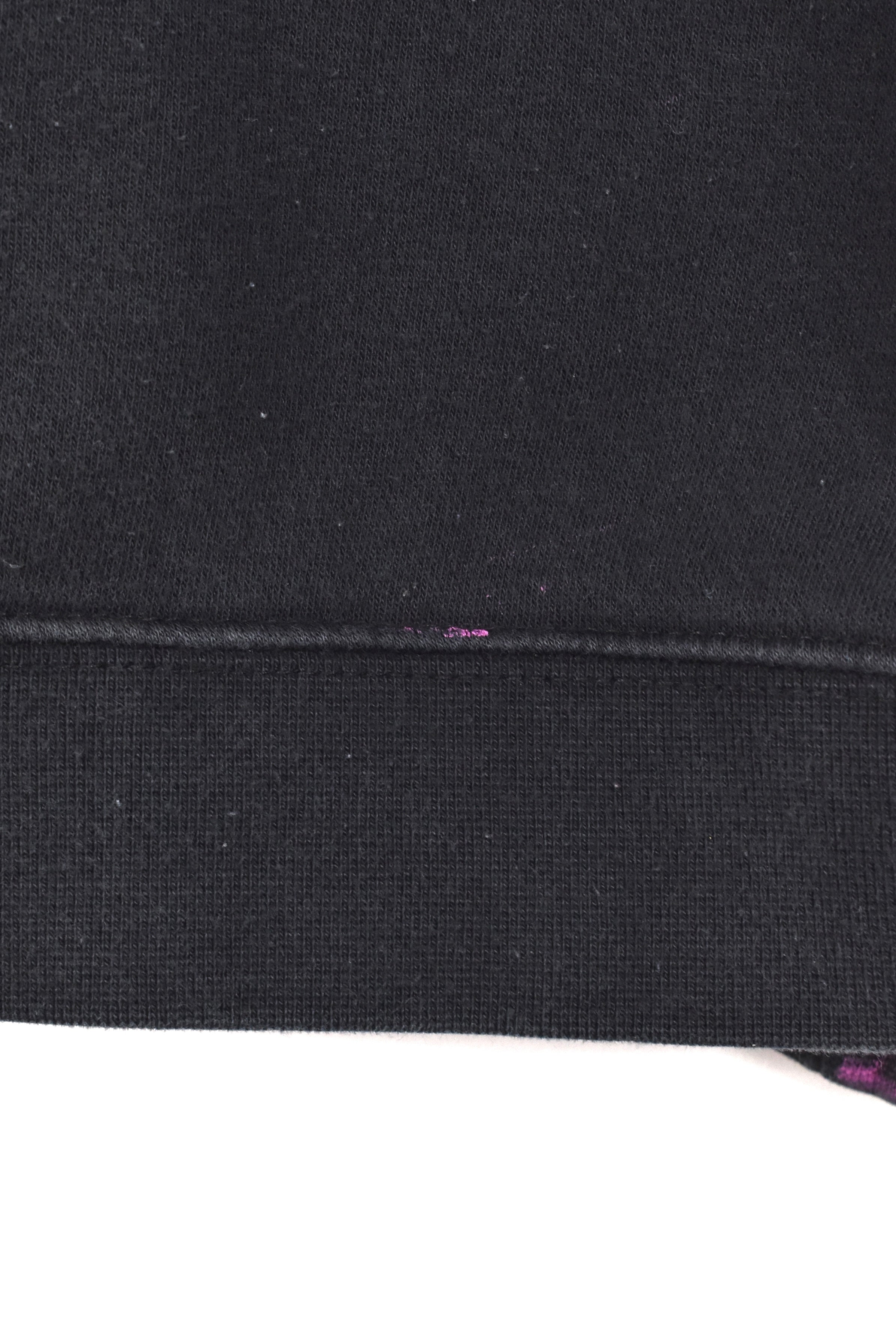 Vintage Nike hoodie, black embroidered sweatshirt - AU XXL