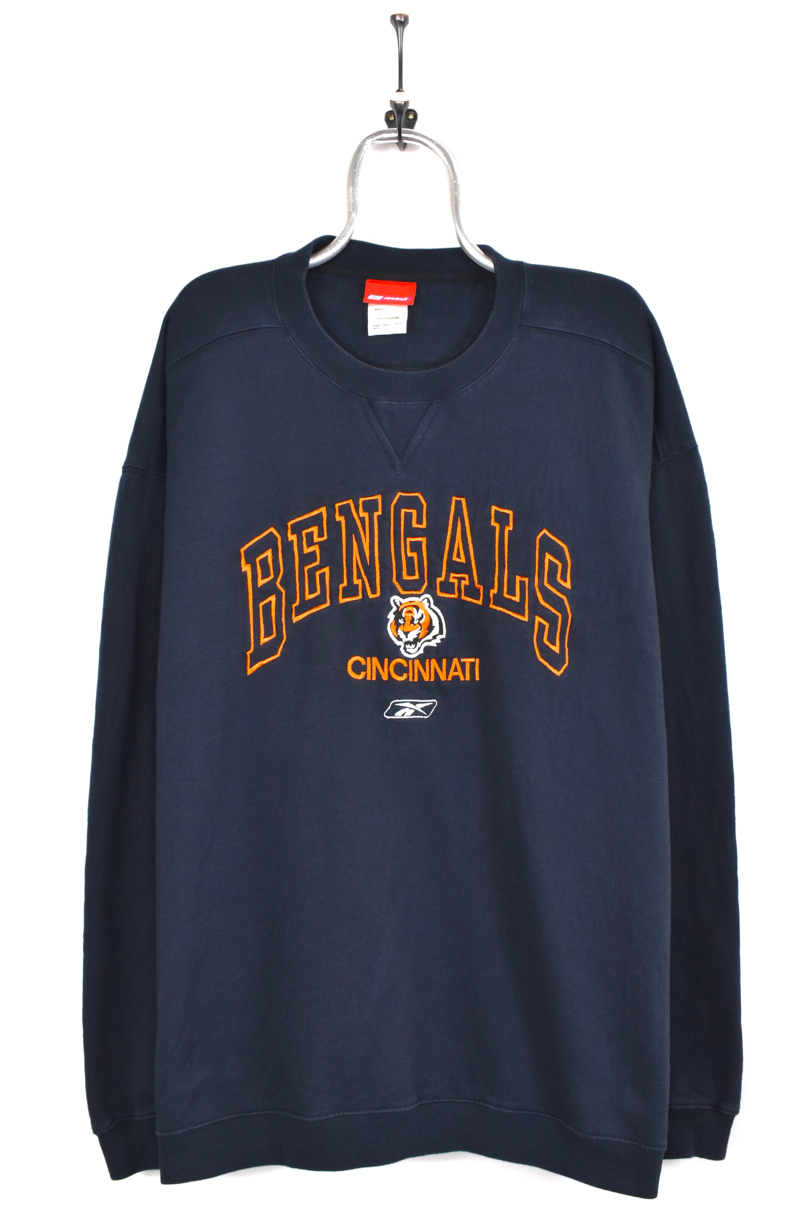 Vintage Cincinnati Bengals sweatshirt, NFL navy blue embroidered crewneck - AU XXXL PRO SPORT