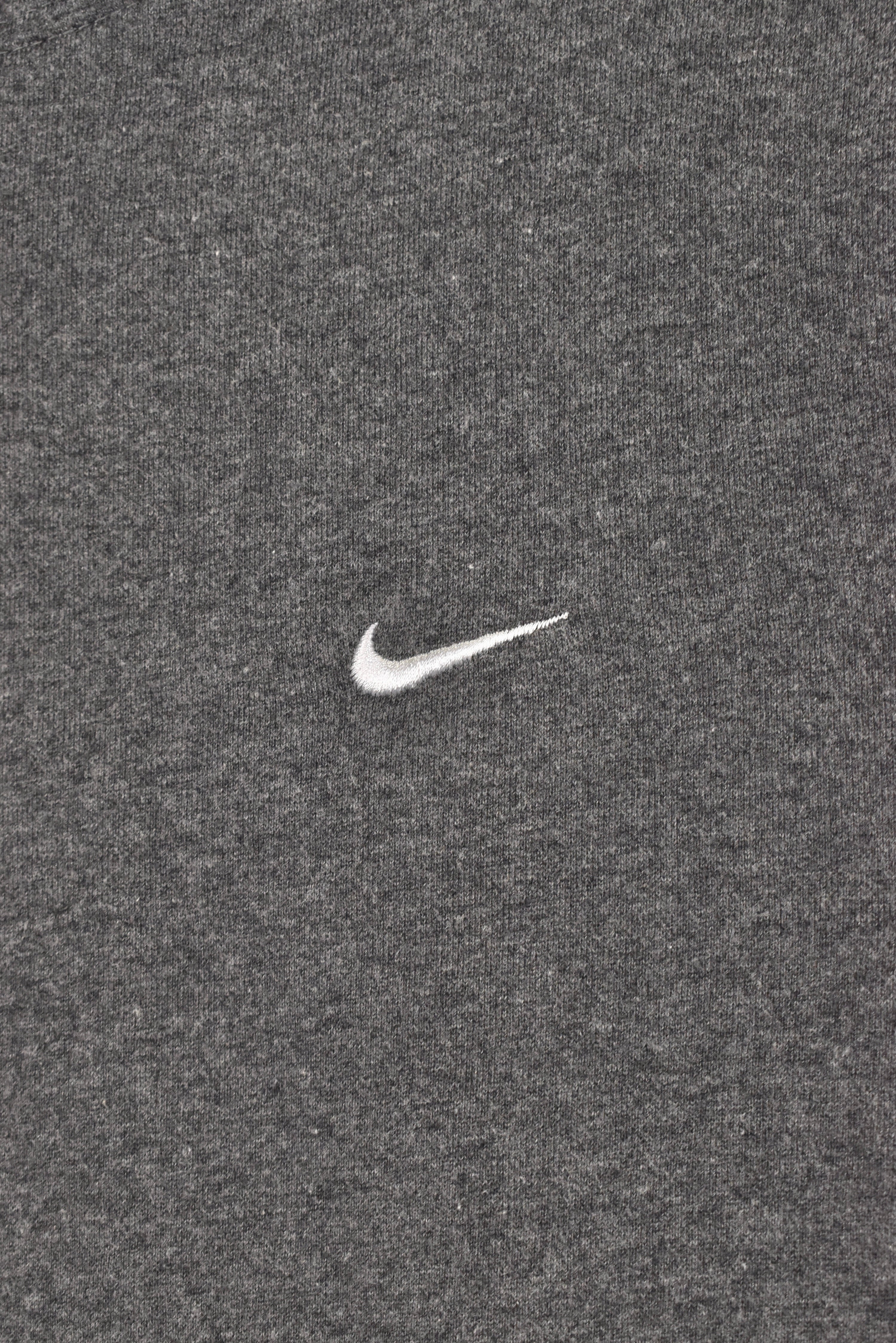 Vintage Nike hoodie, grey embroidered sweatshirt - AU Small