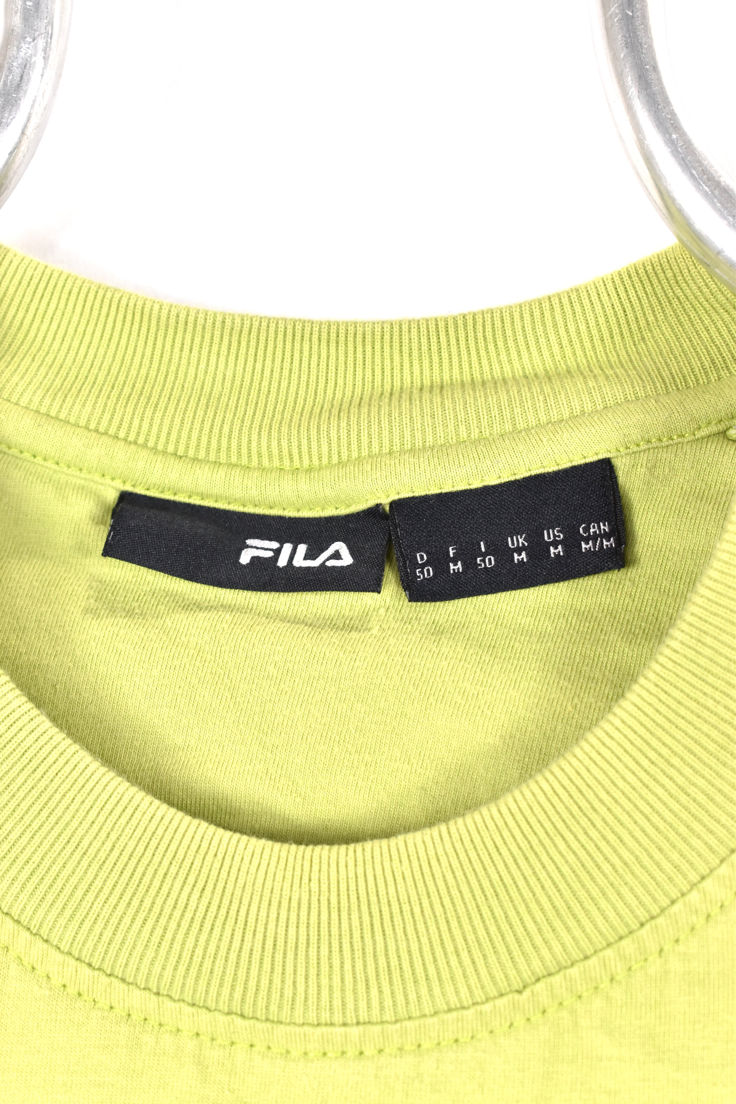 Vintage Fila shirt, green graphic tee - AU M FILA