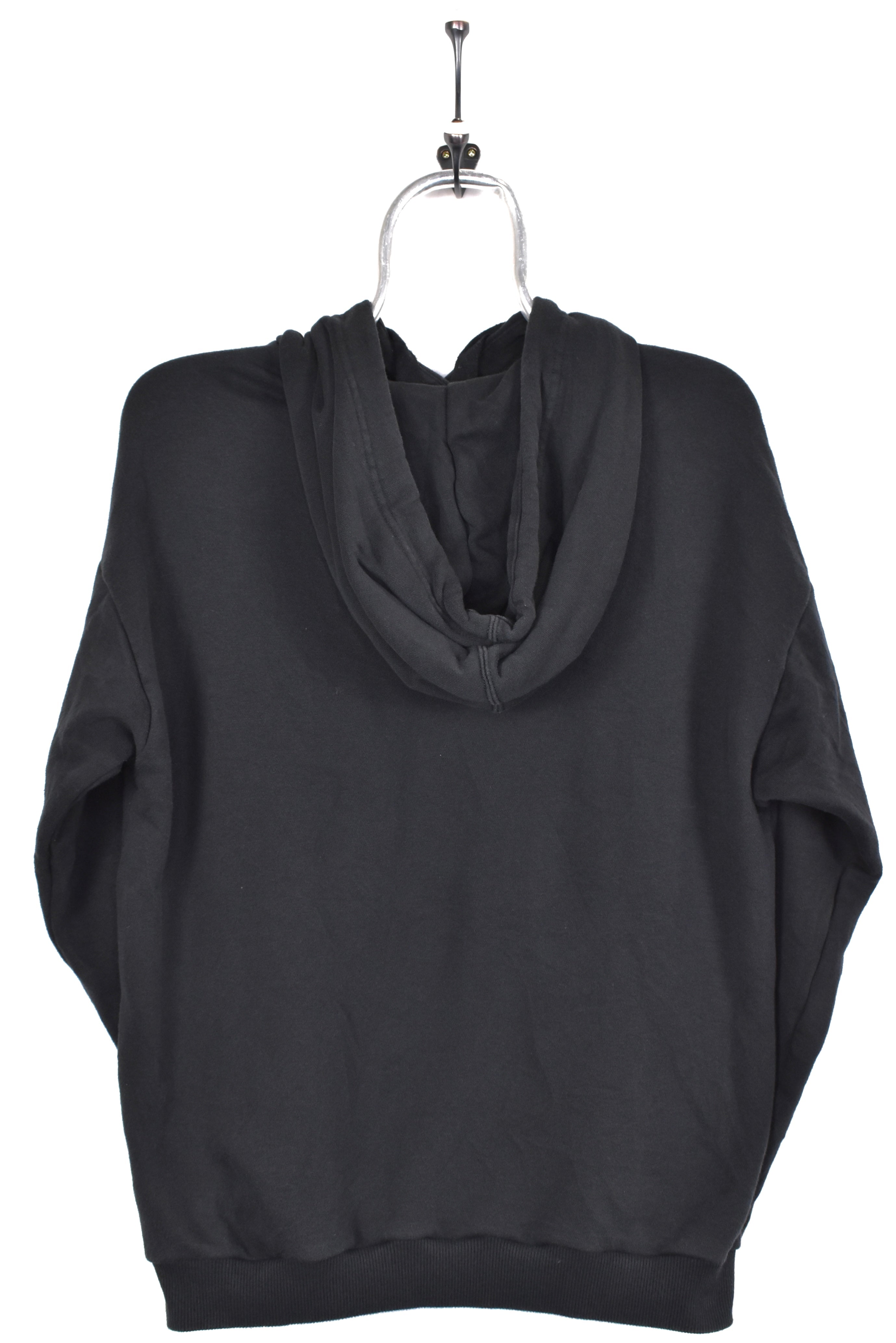 Modern Adidas hoodie, black graphic sweatshirt - AU Small ADIDAS