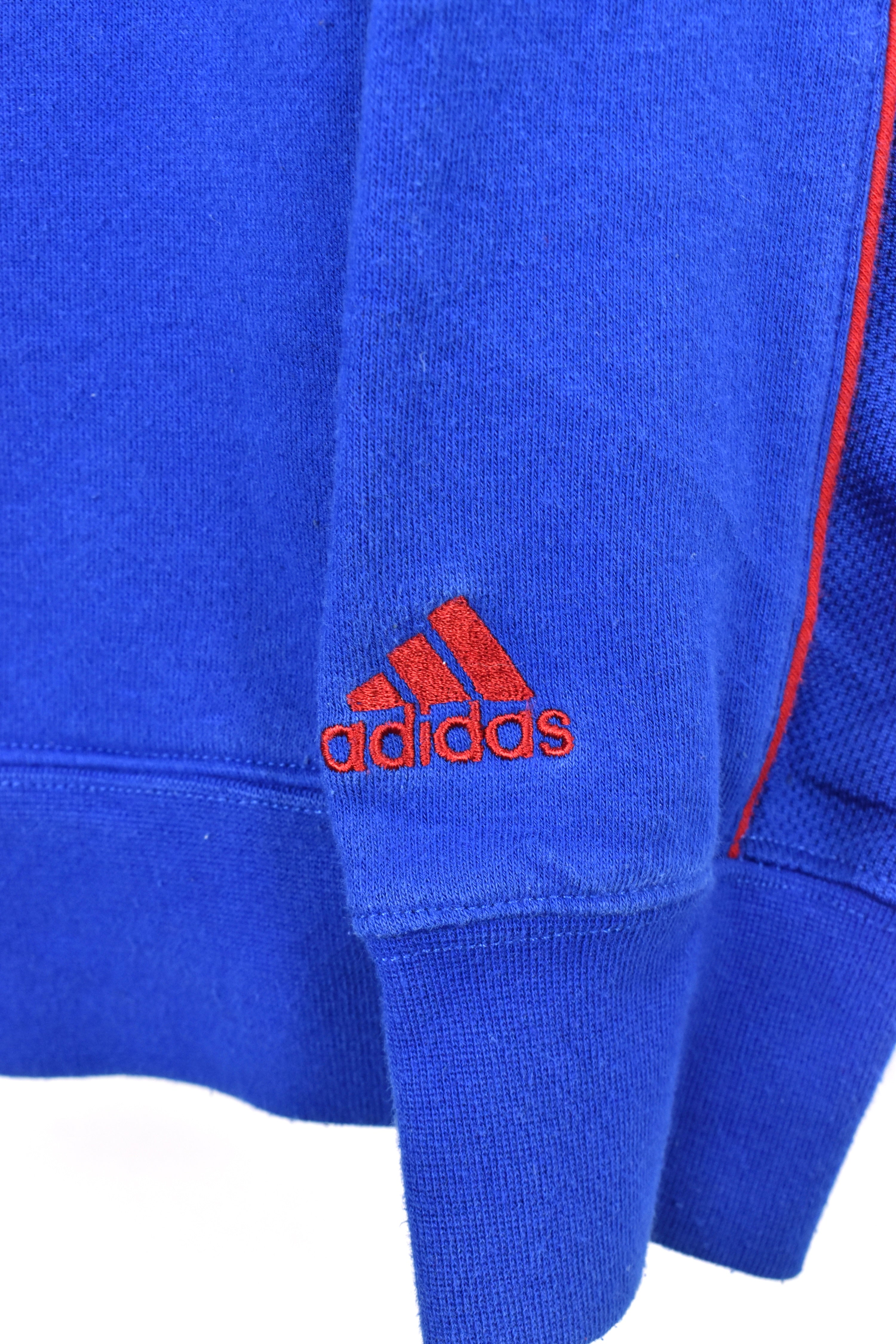 Modern University of Kansas hoodie, blue embroidered sweatshirt - AU Large COLLEGE