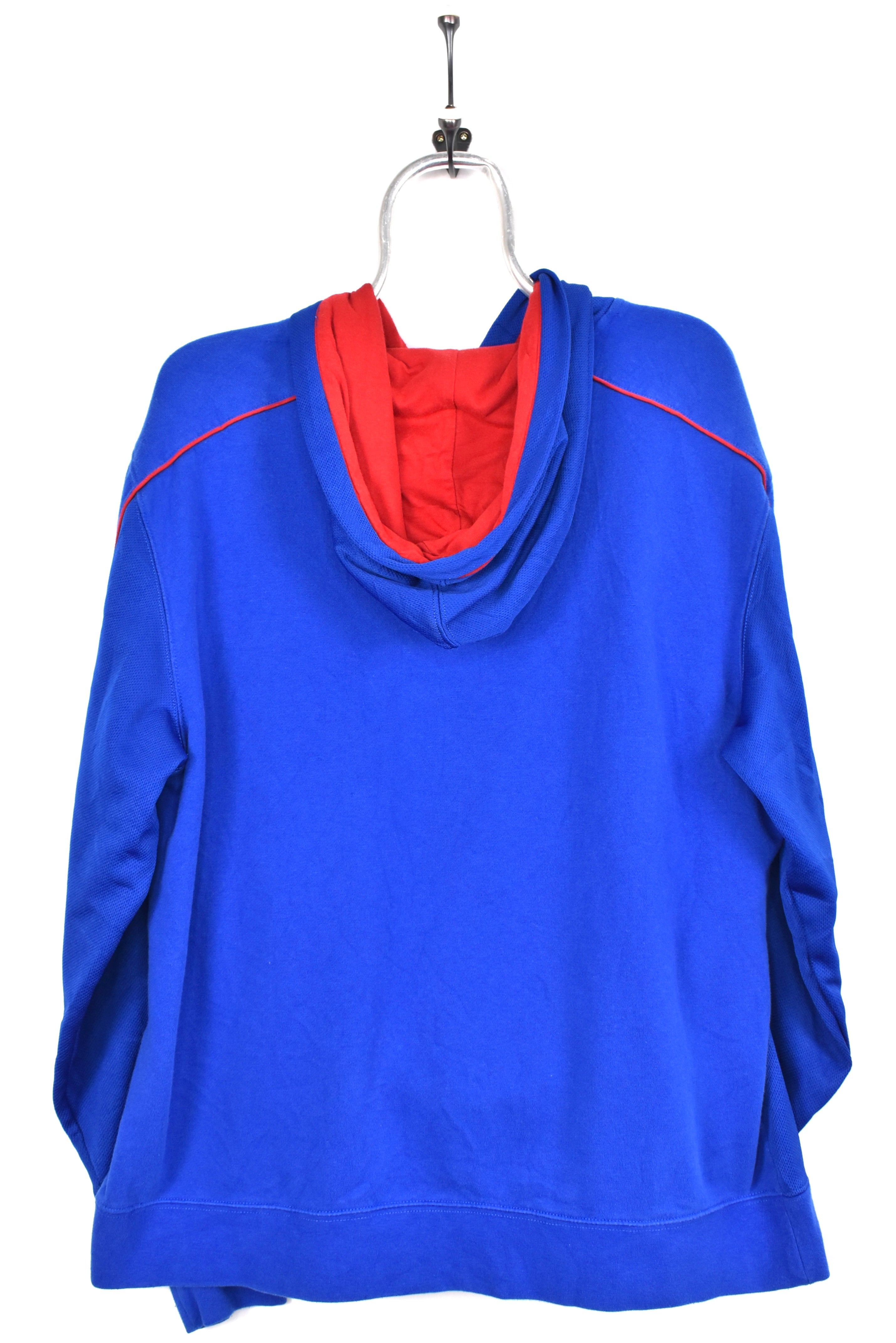 Modern University of Kansas hoodie, blue embroidered sweatshirt - AU Large COLLEGE