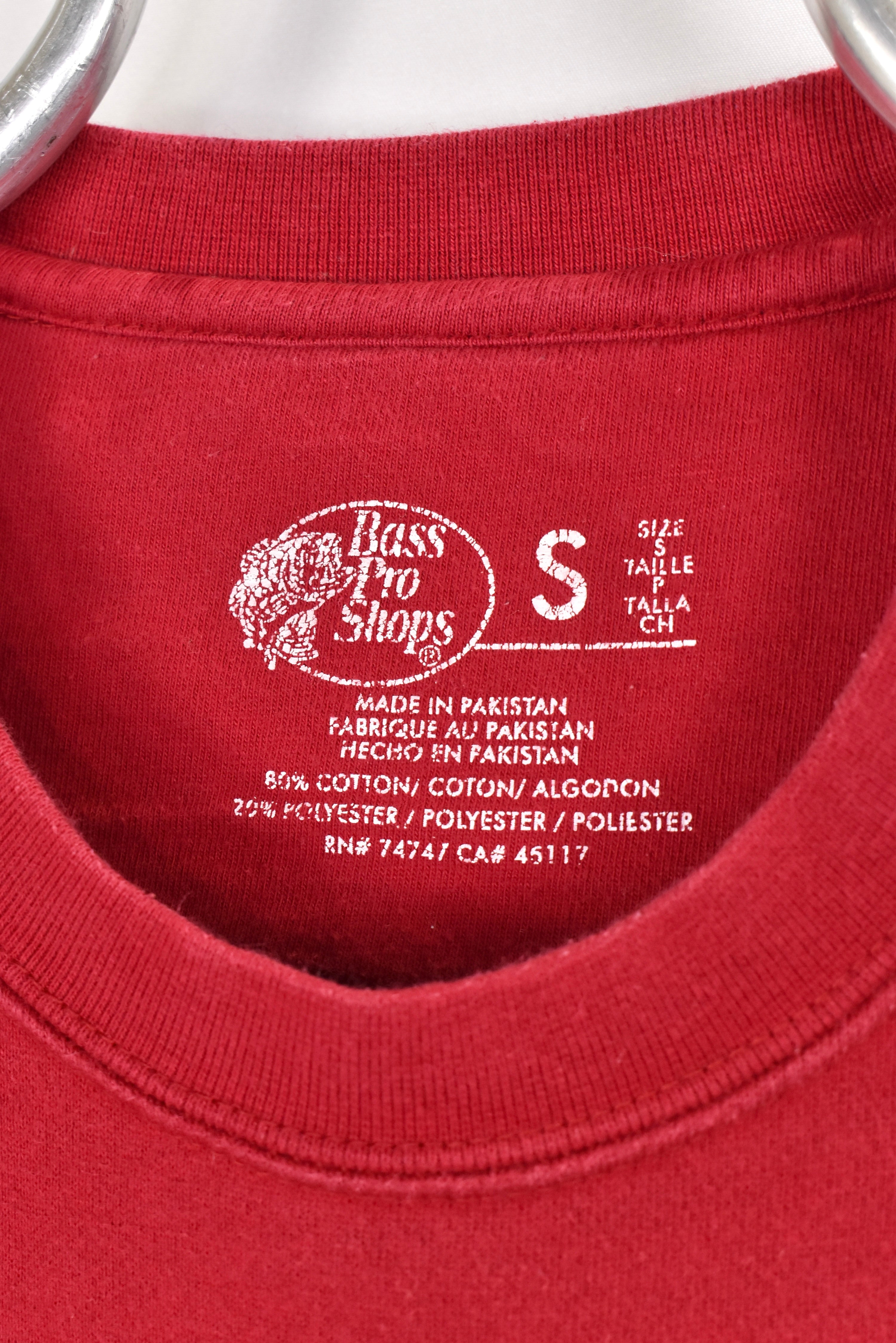 Vintage Bass Pro Shops sweatshirt, red graphic crewneck - AU Small