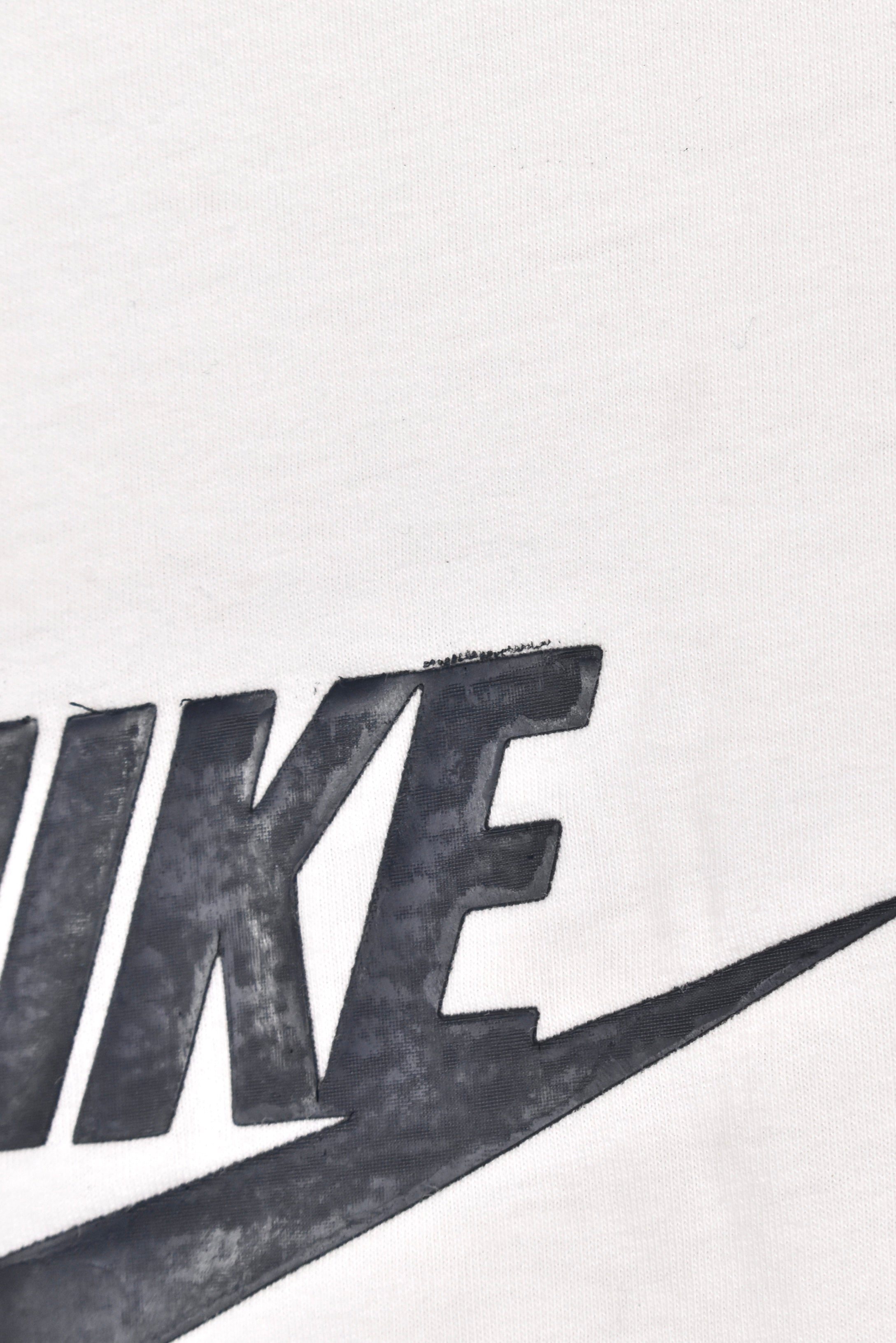 Vintage Nike shirt, white graphic tee - AU Small NIKE