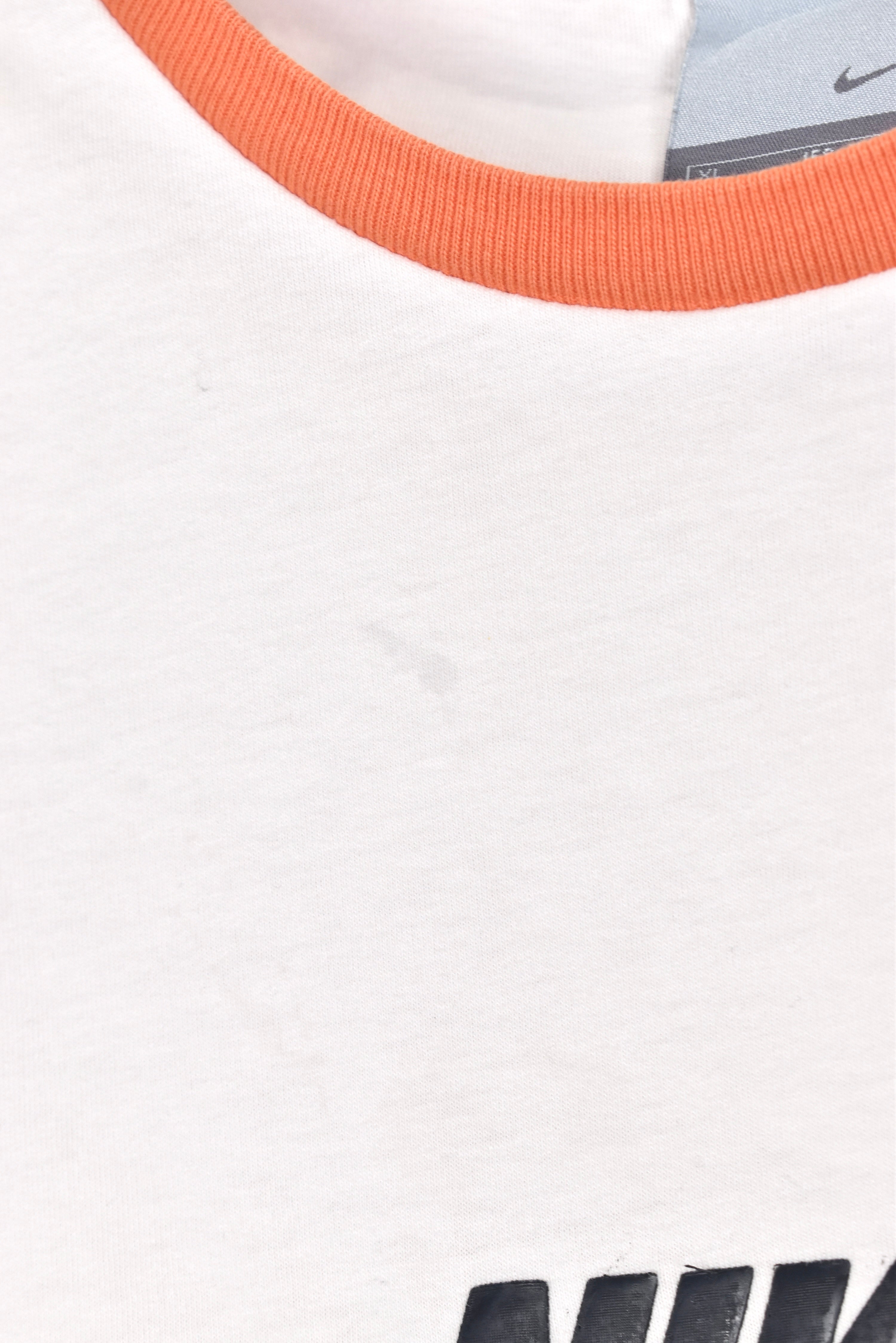 Vintage Nike shirt, white graphic tee - AU Small NIKE