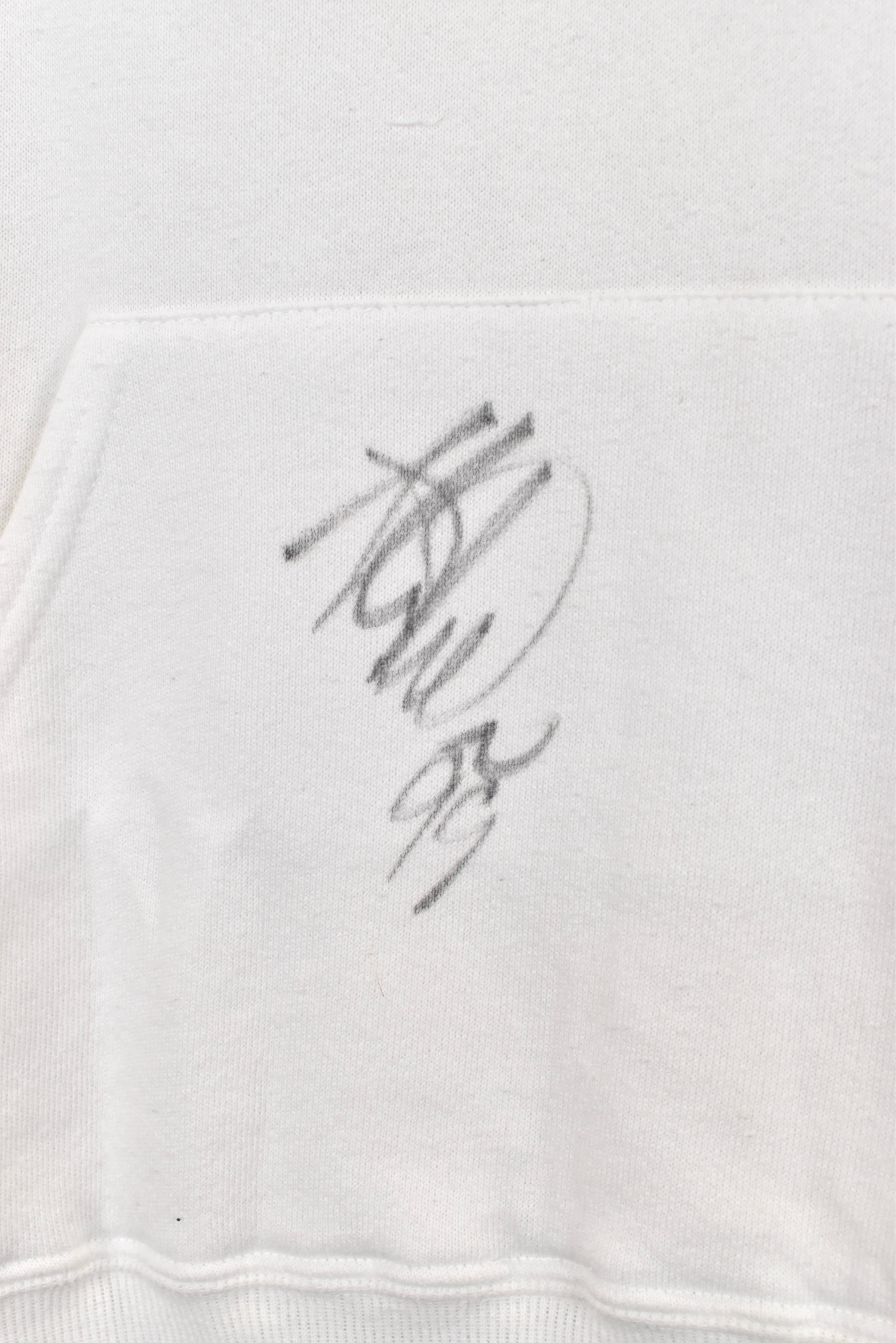 Vintage New England Patriots hoodie, NFL white sweatshirt - AU XL