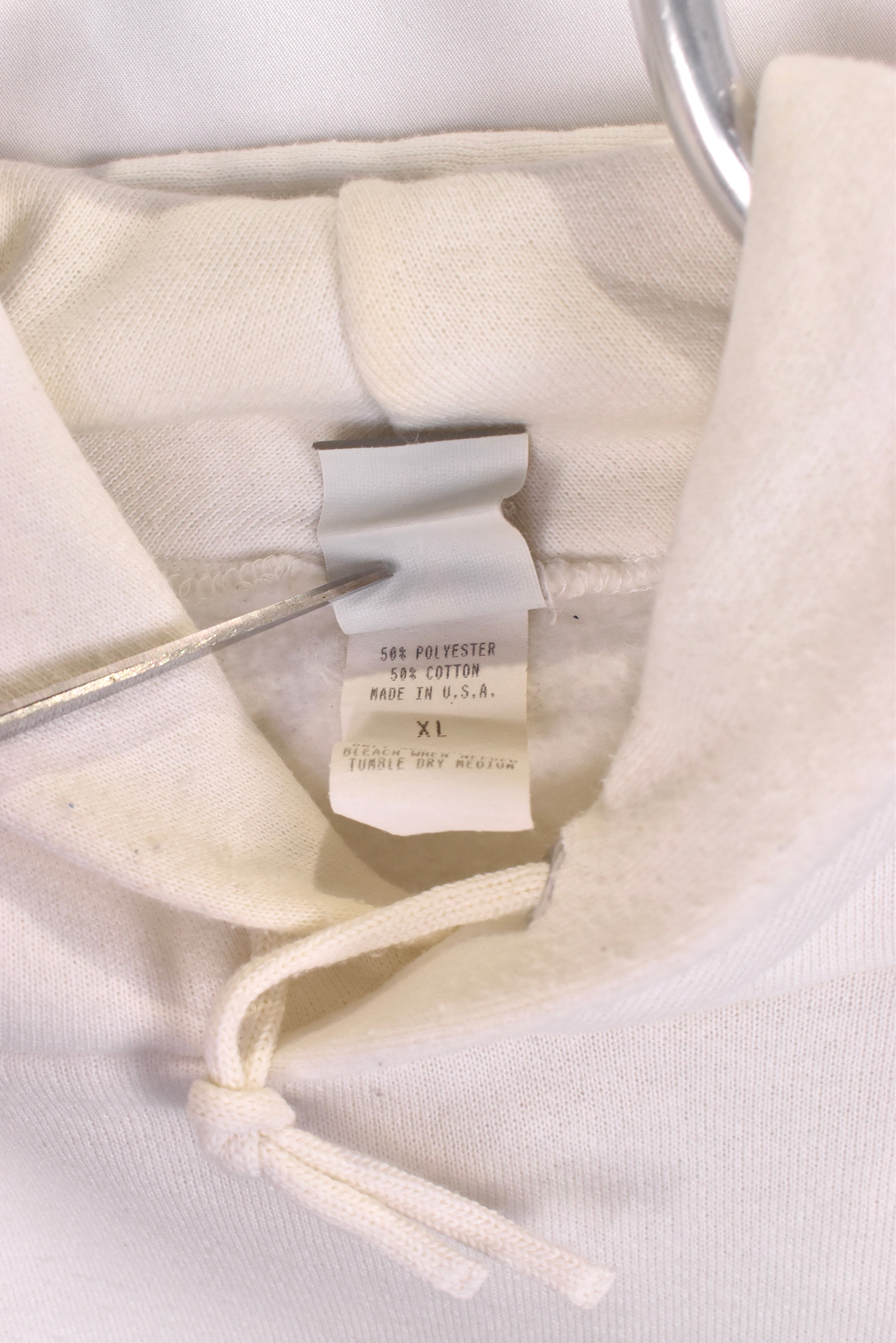 Vintage New England Patriots hoodie, NFL white sweatshirt - AU XL