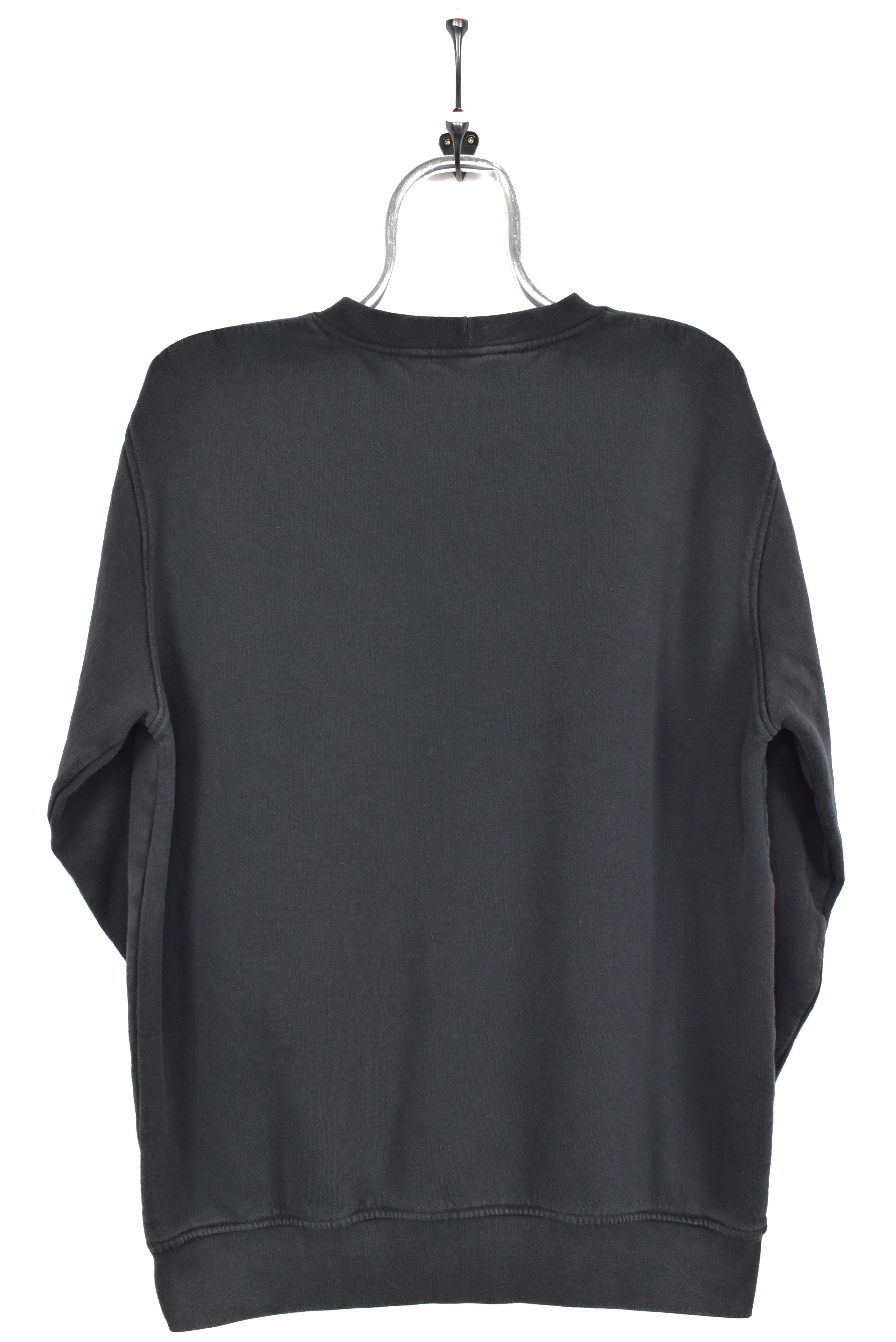 Vintage Nike sweatshirt, black centre swoosh embroidered crewneck - AU Large NIKE