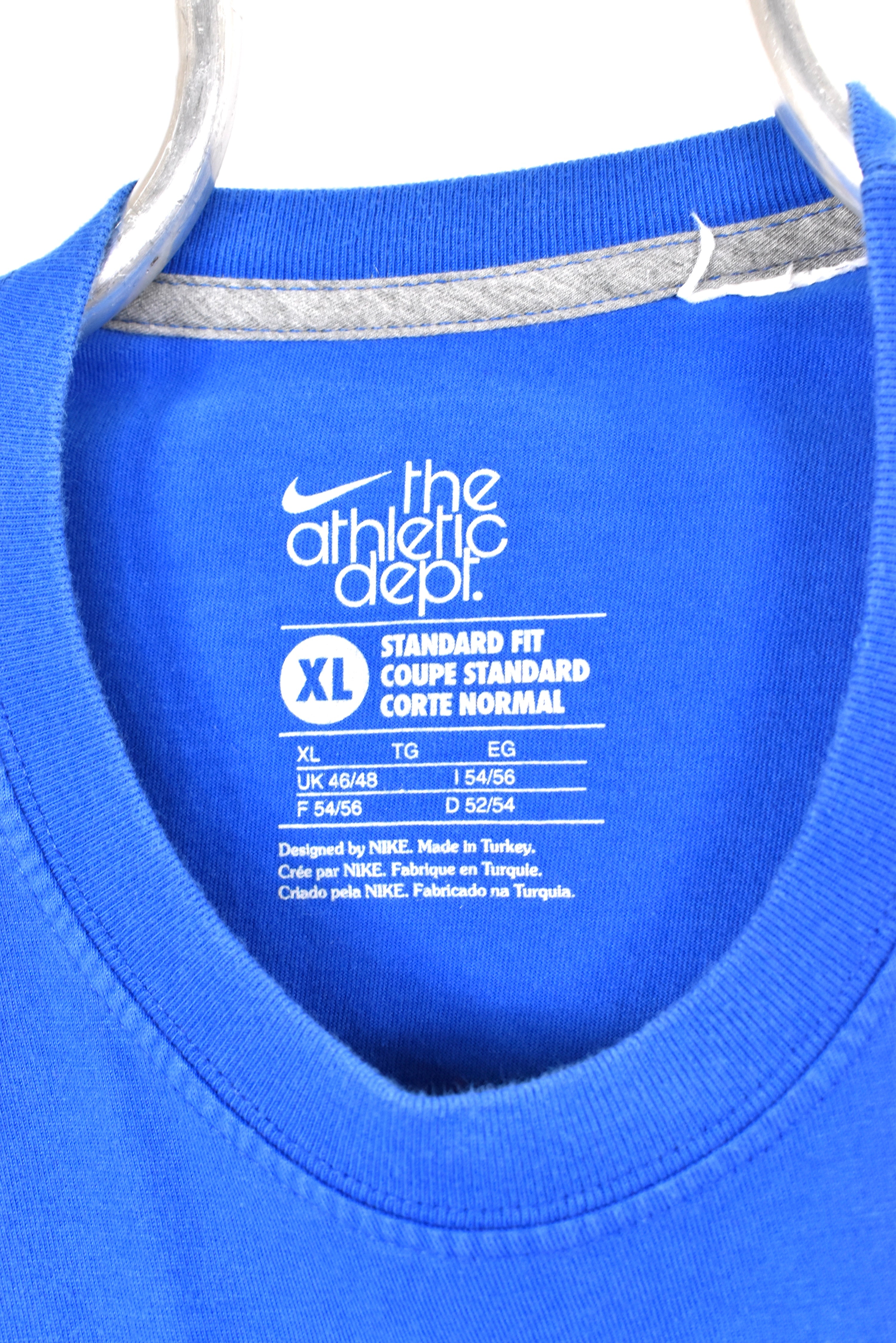 Vintage Nike shirt, blue graphic tee - AU Large NIKE