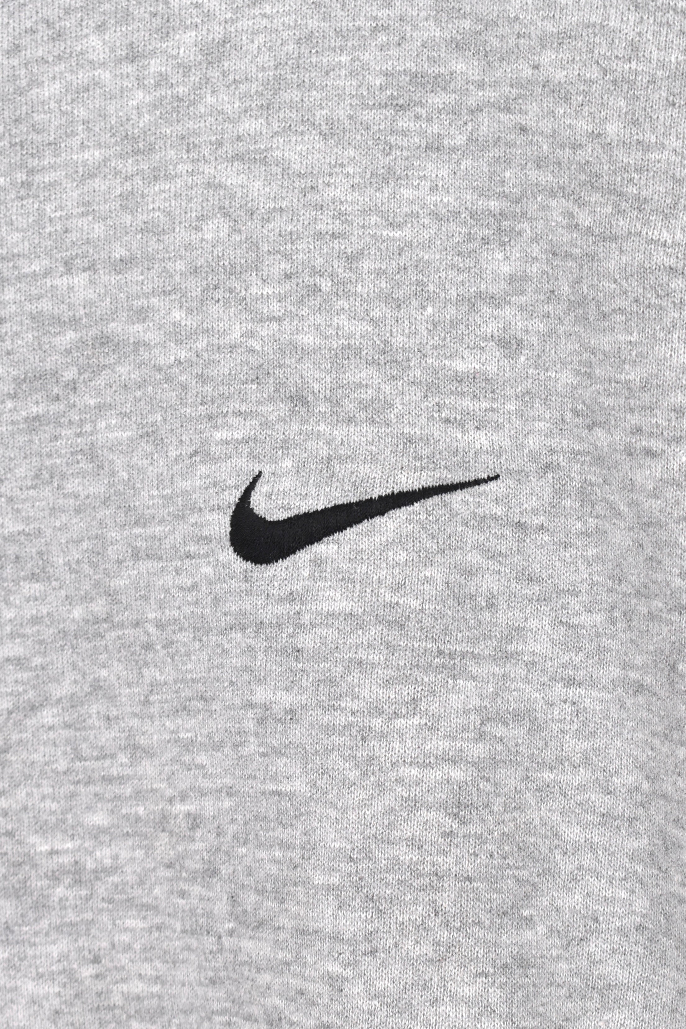 Vintage Nike sweatshirt, grey embroidered crewneck - AU Large