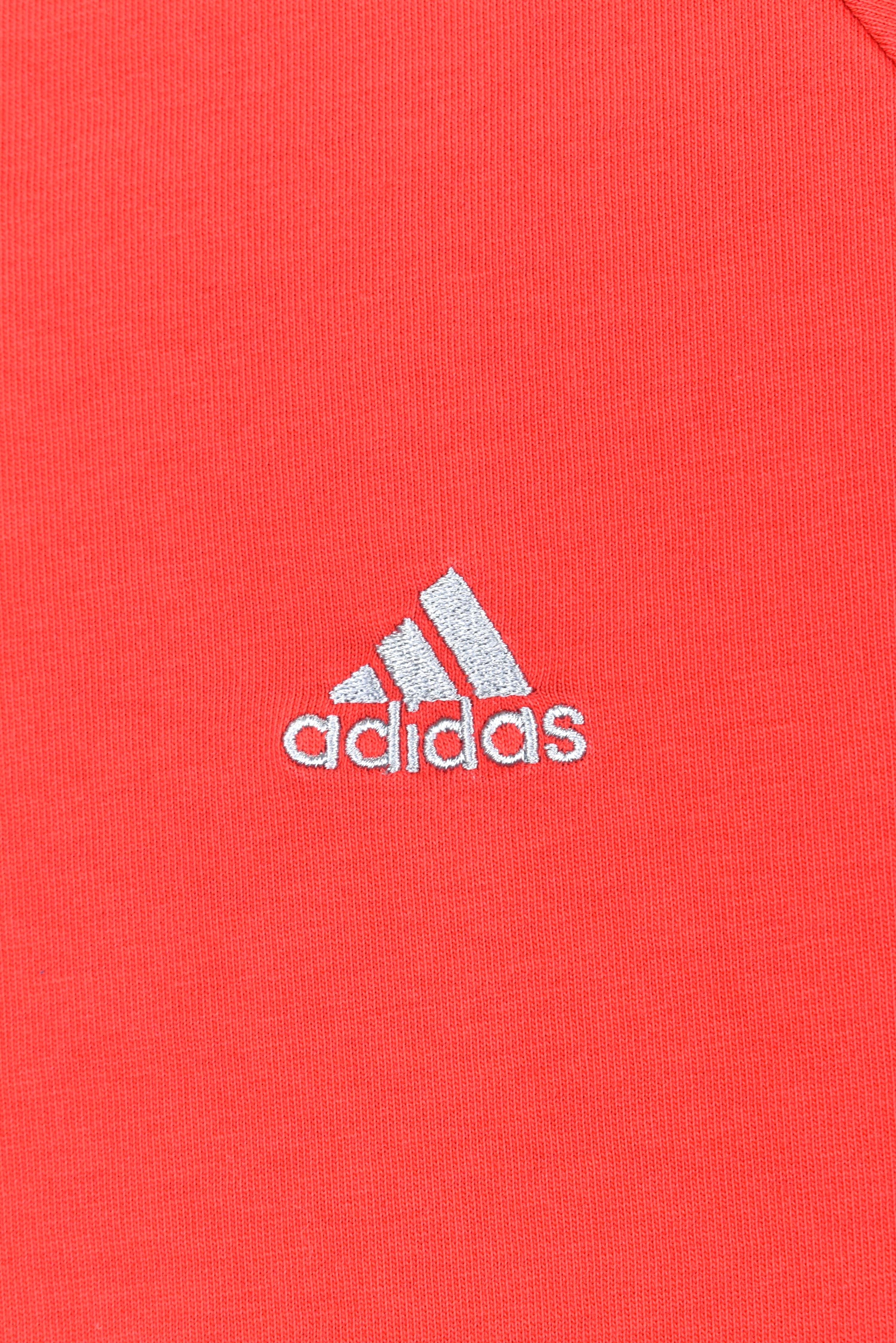 Vintage Adidas shirt, red embroidered tee - AU L ADIDAS