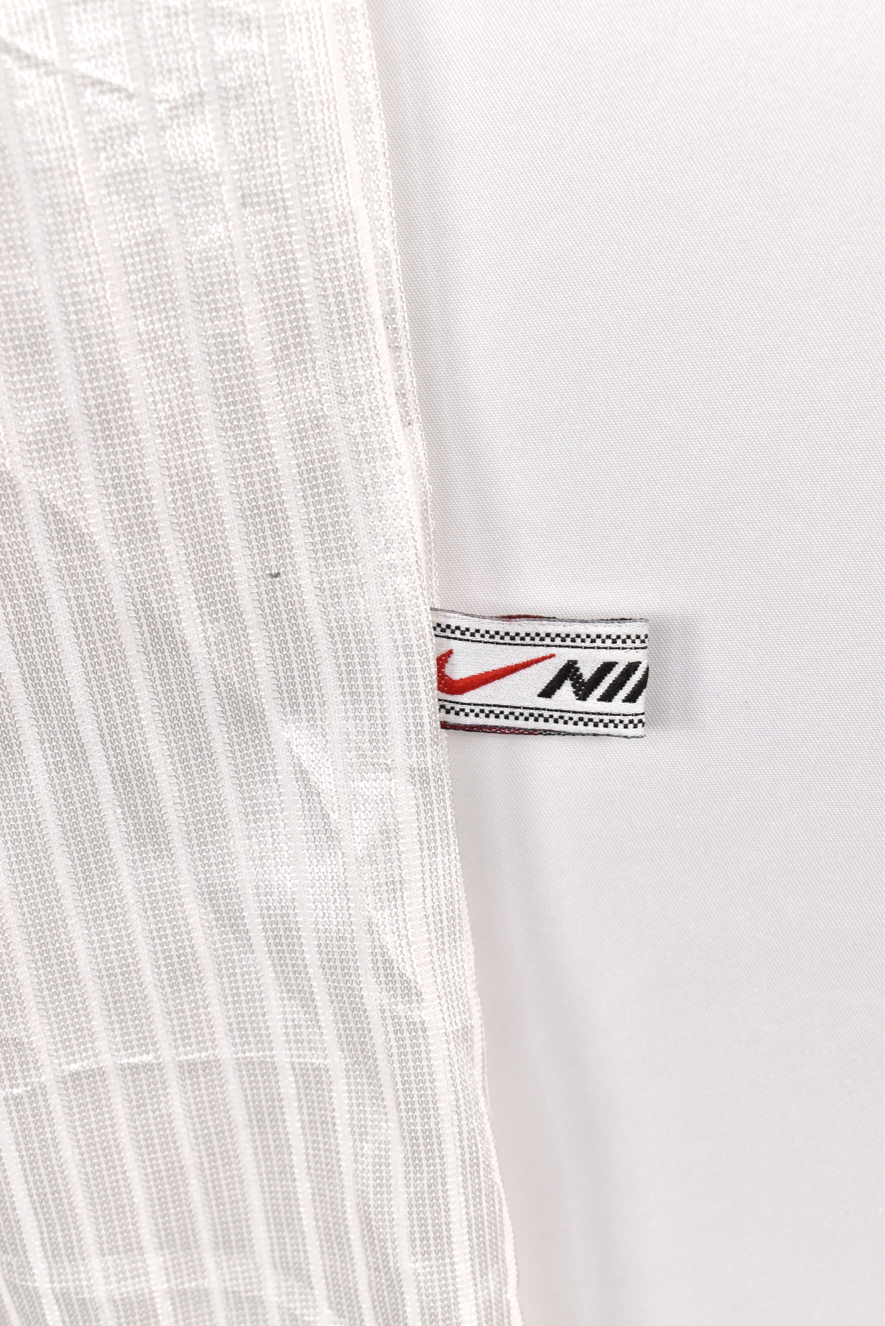 Vintage Nike shirt, white athletic embroidered tee - AU XL NIKE