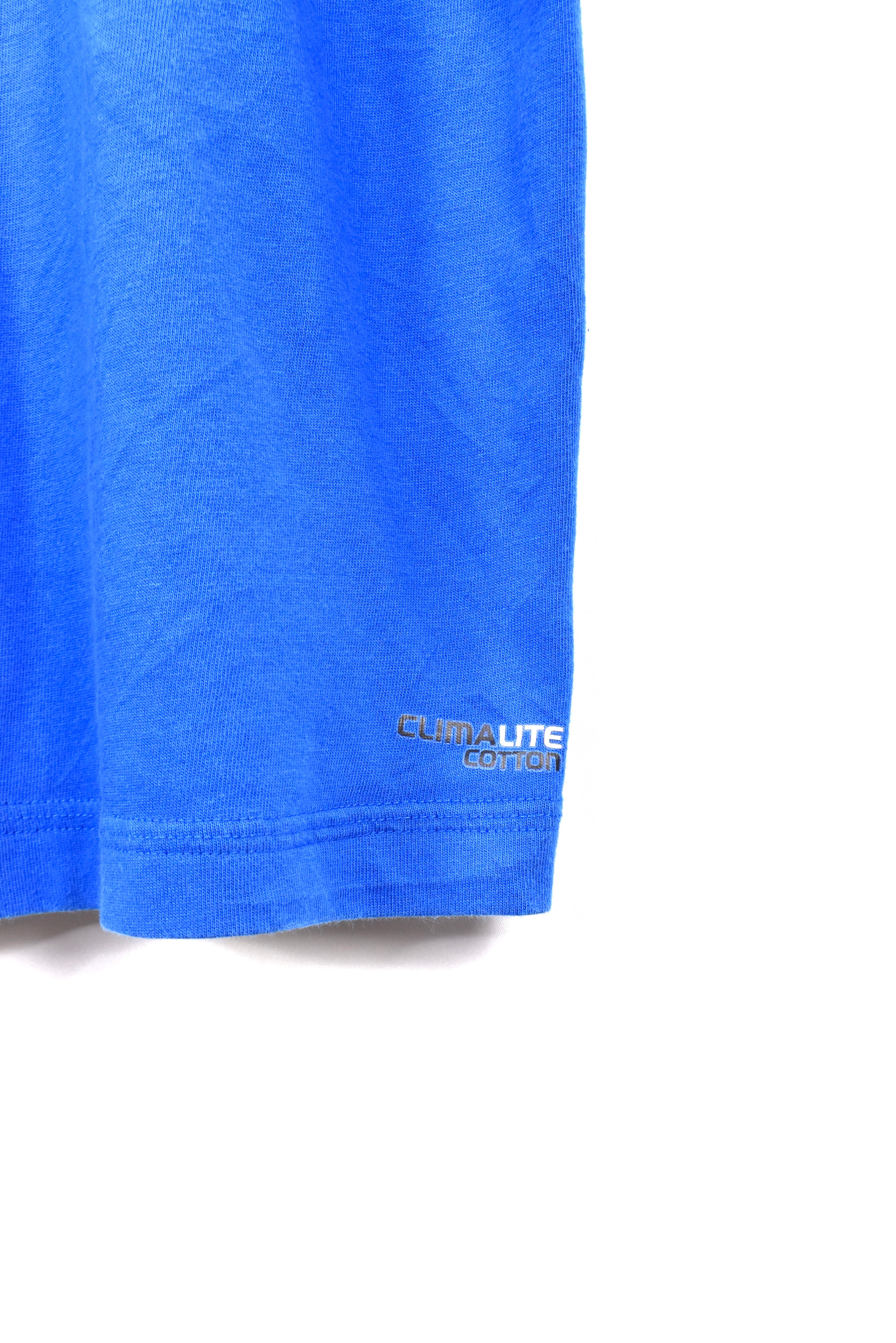 Vintage Adidas shirt, blue embroidered tee - AU XXL ADIDAS