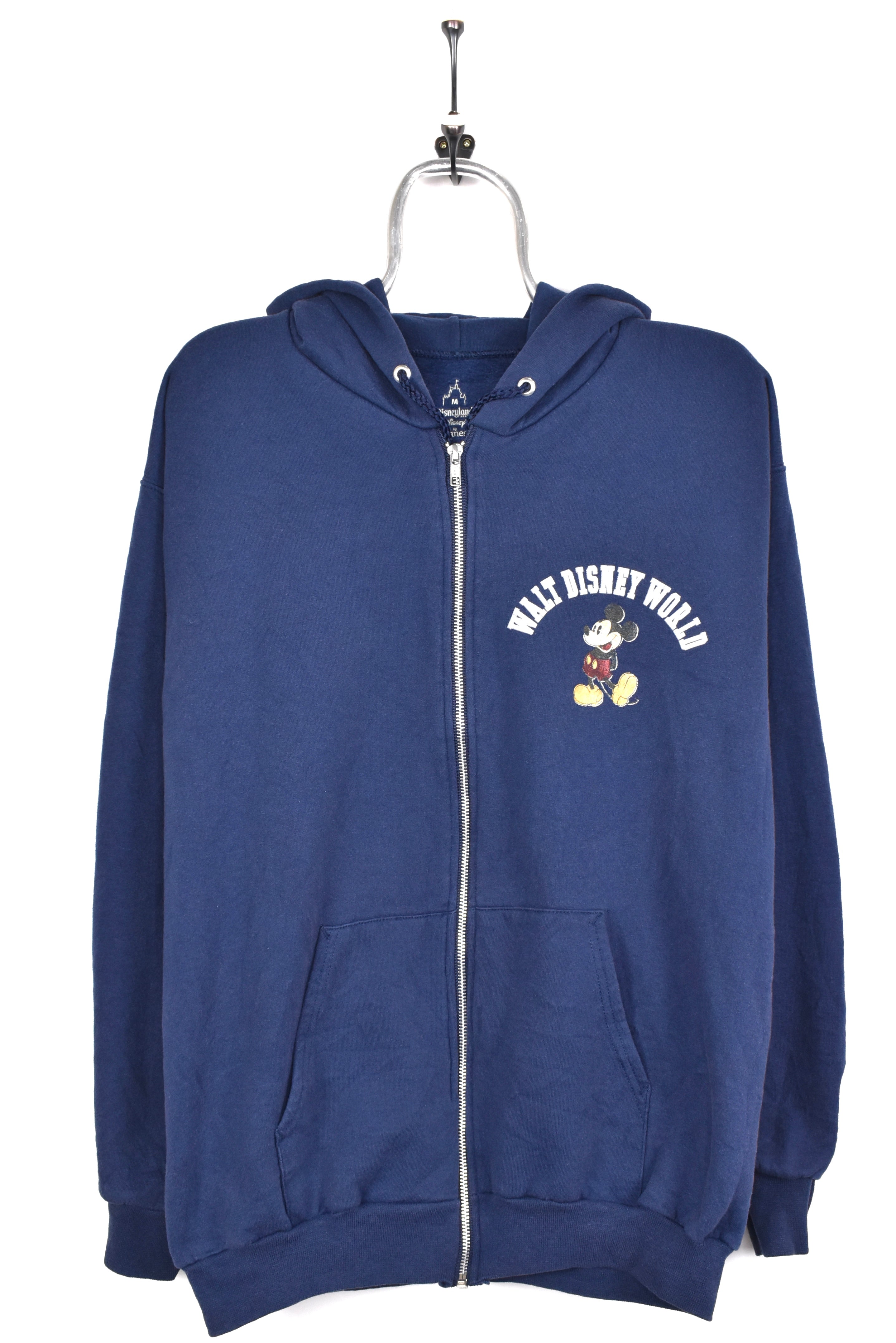 Vintage Mickey Mouse hoodie, Disney navy blue graphic sweatshirt - AU L DISNEY / CARTOON