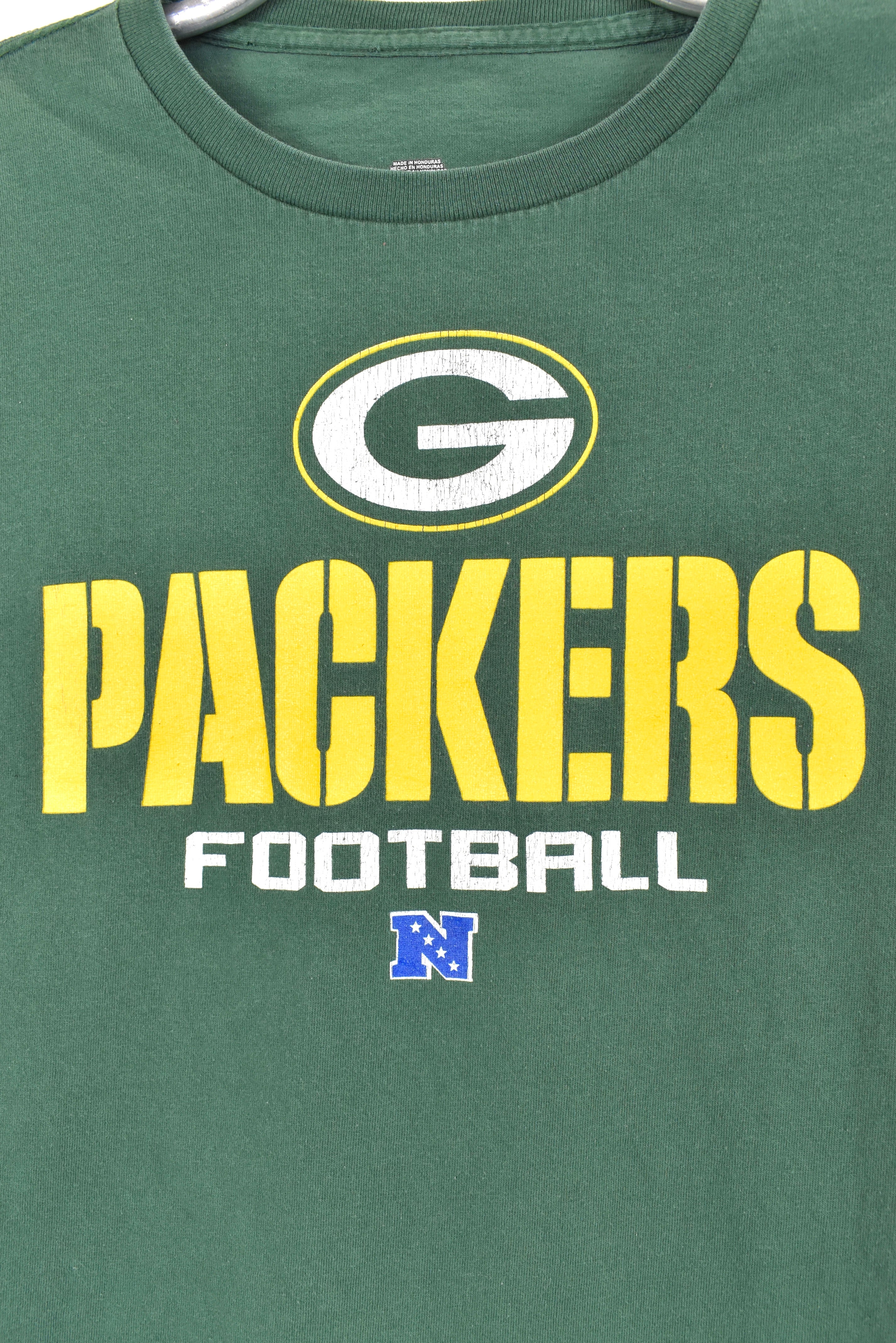 Vintage Green Bay Packers shirt, NFL green graphic tee - AU Medium PRO SPORT