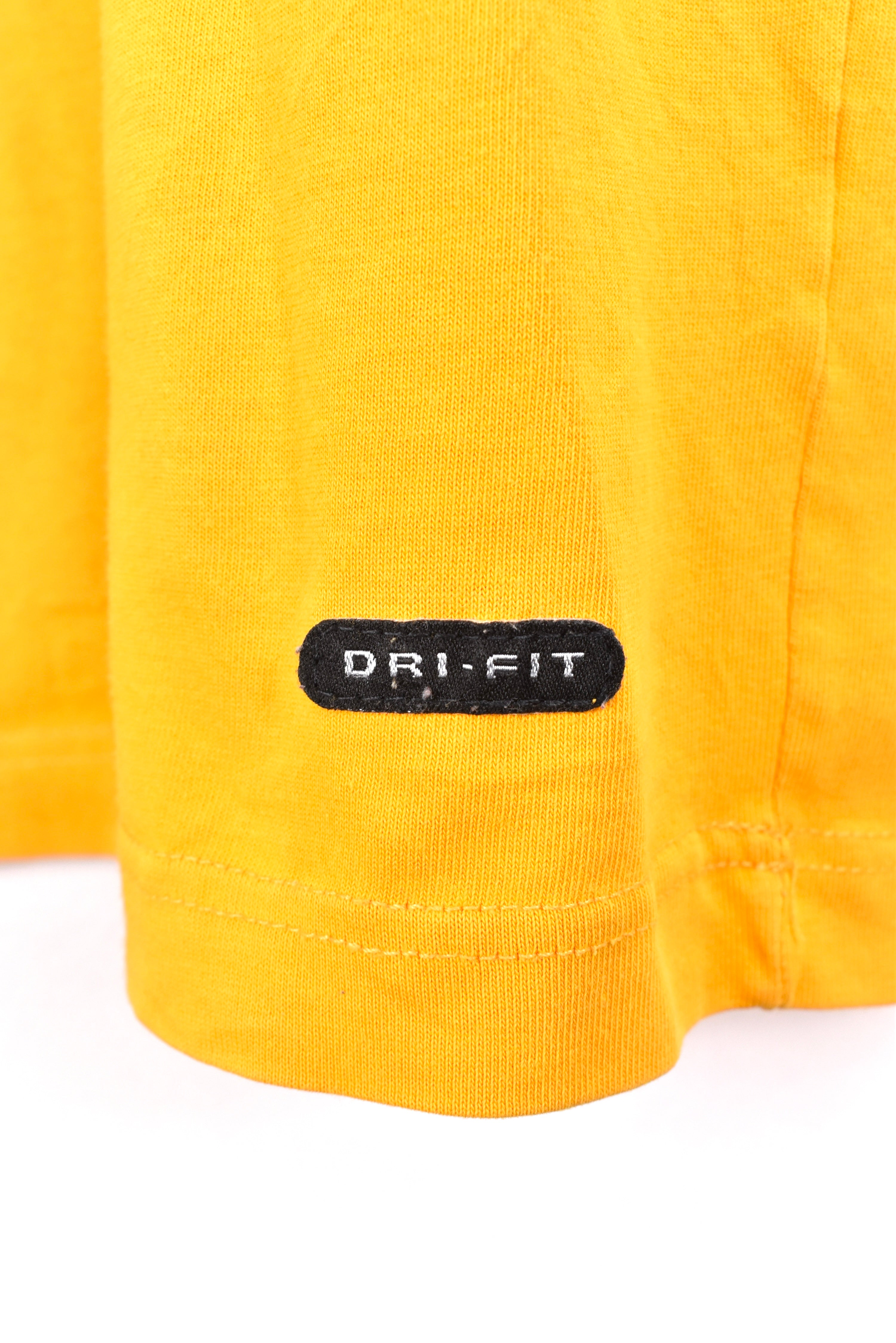 Vintage Nike shirt, Egmond marathon yellow graphic tee - AU XL NIKE