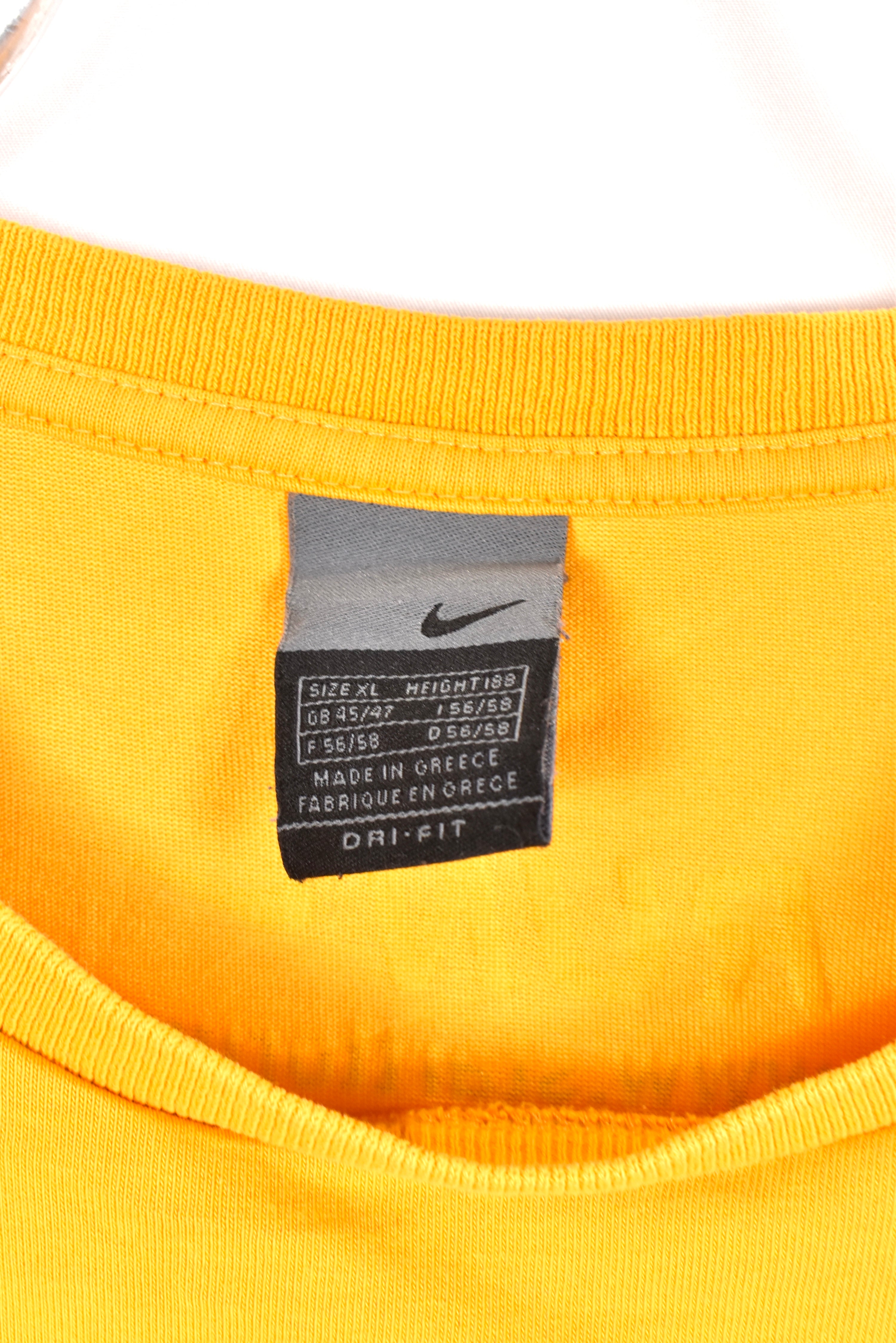 Vintage Nike shirt, Egmond marathon yellow graphic tee - AU XL NIKE