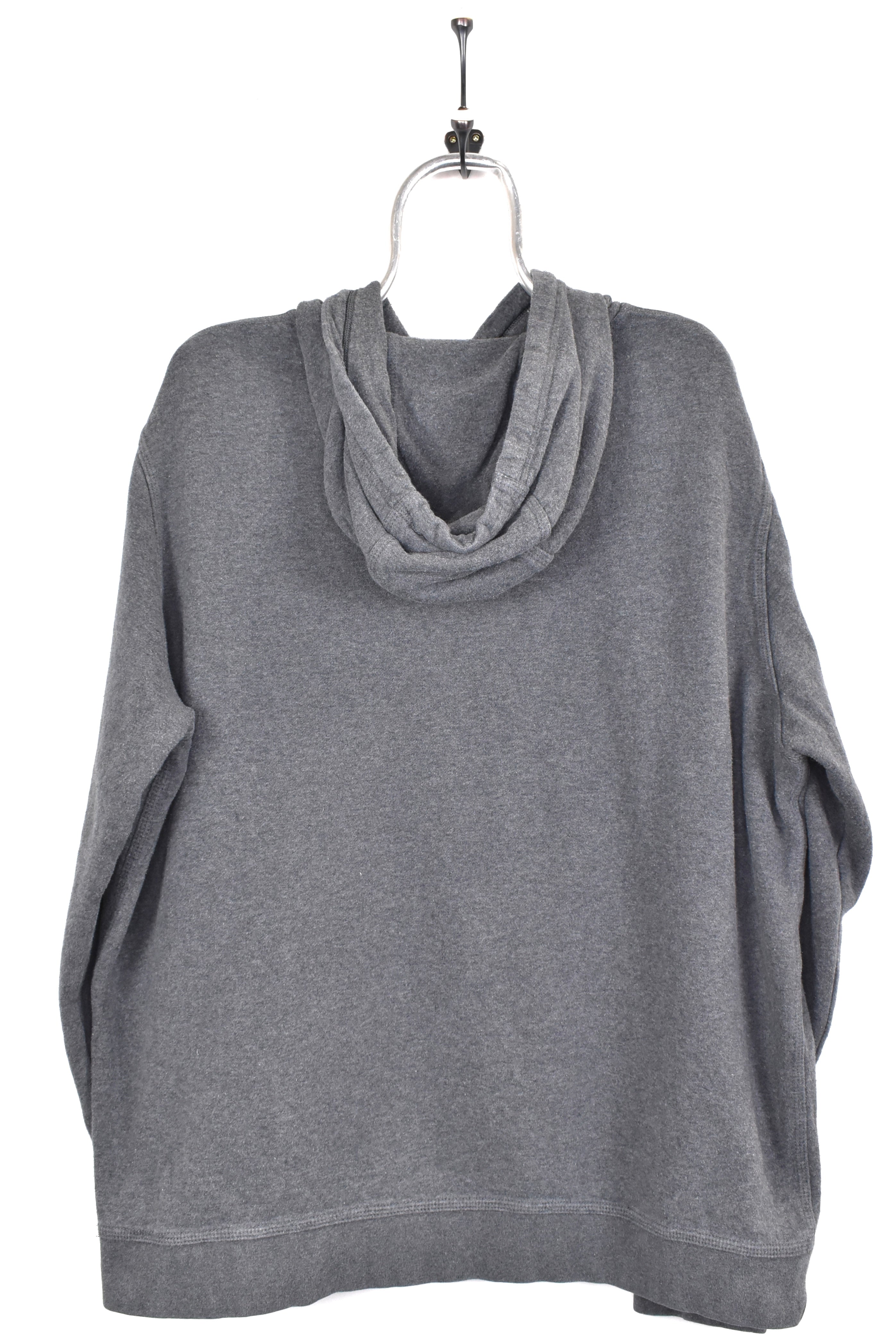 Vintage Nike hoodie, grey embroidered sweatshirt - AU XXL NIKE