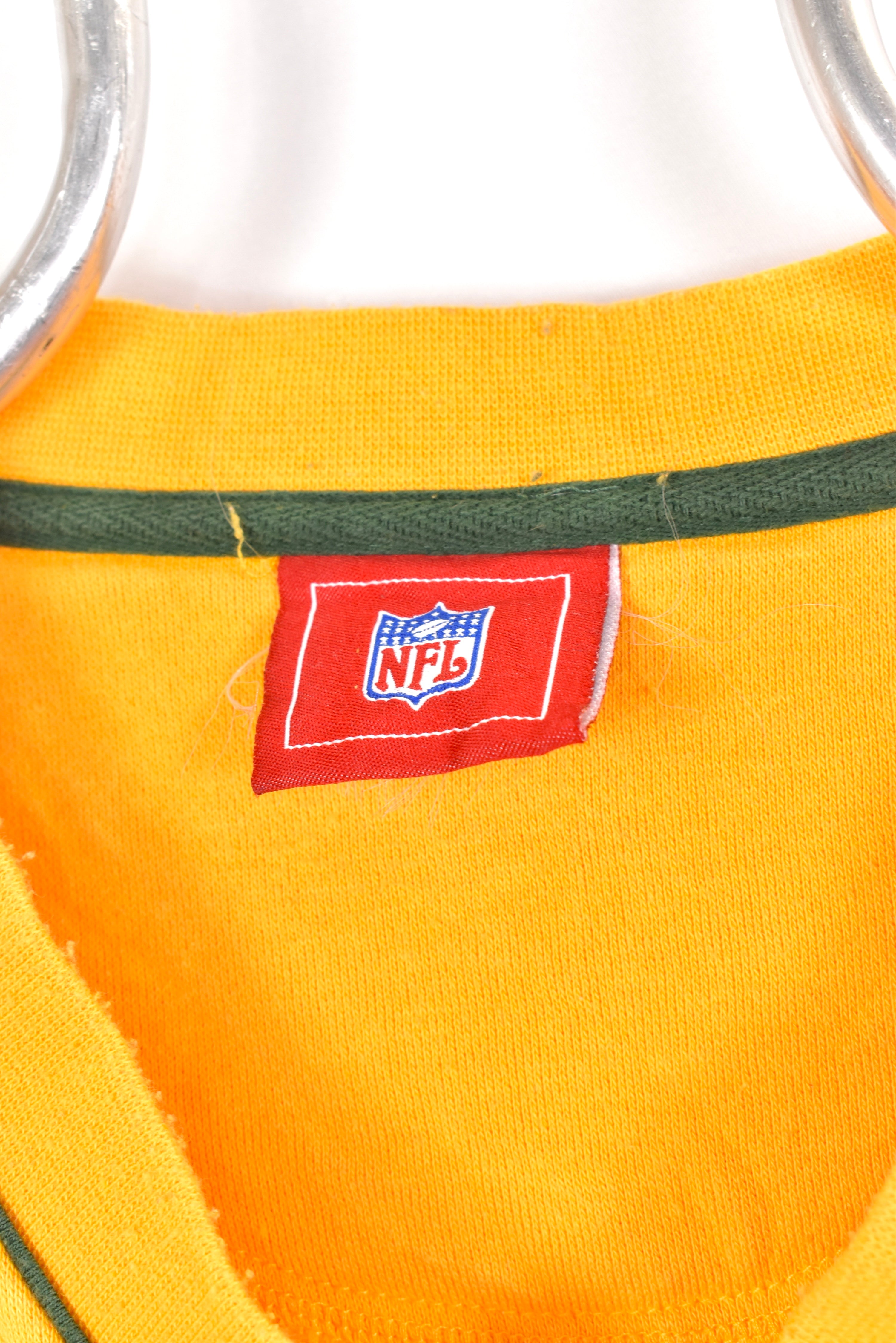 Vintage Green Bay Packers sweatshirt, yellow embroidered pullover - AU XXXL PRO SPORT