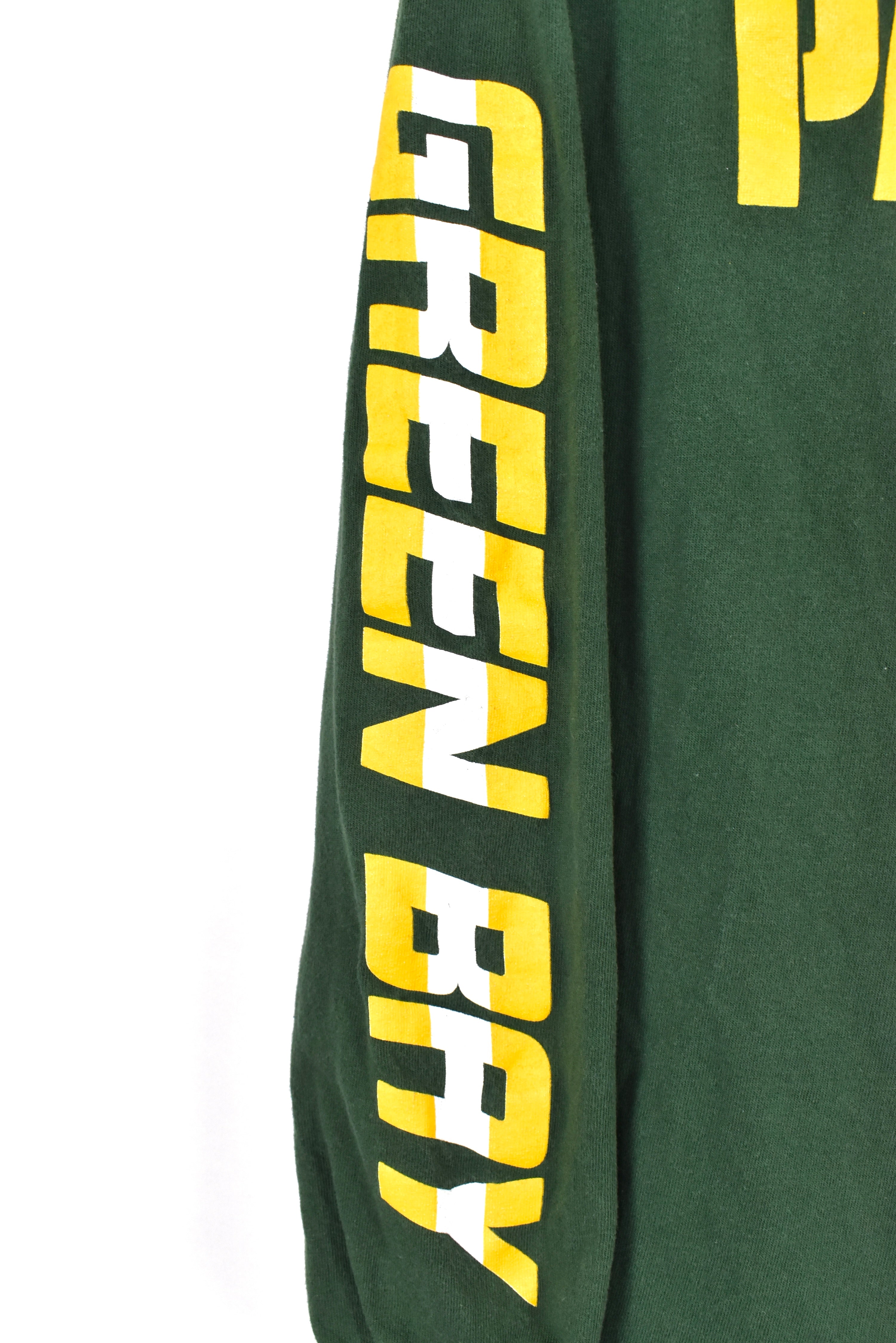 Vintage Green Bay Packers shirt, green long sleeve graphic tee - AU Medium PRO SPORT