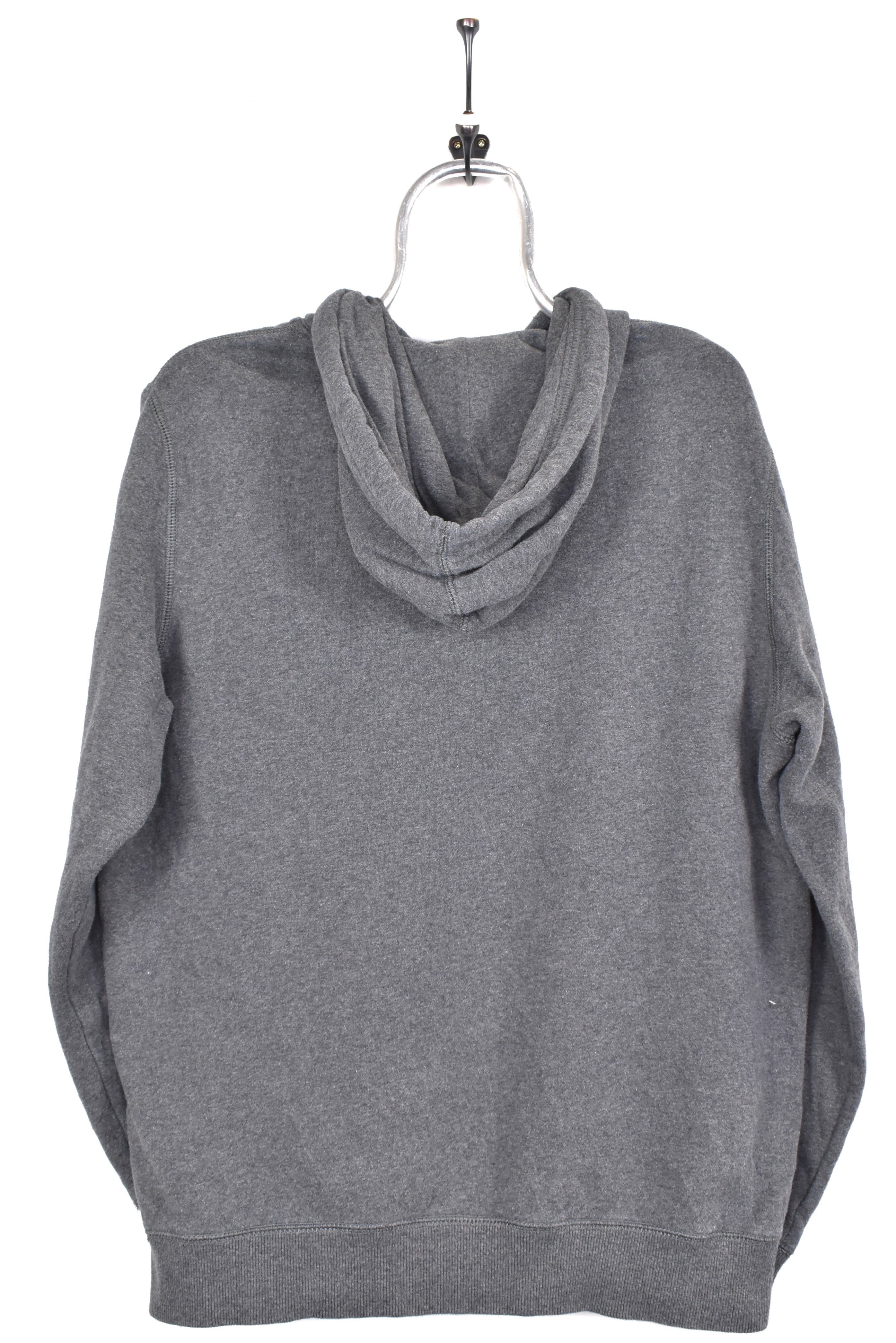 Vintage Nike hoodie, grey embroidered sweatshirt - AU Large NIKE