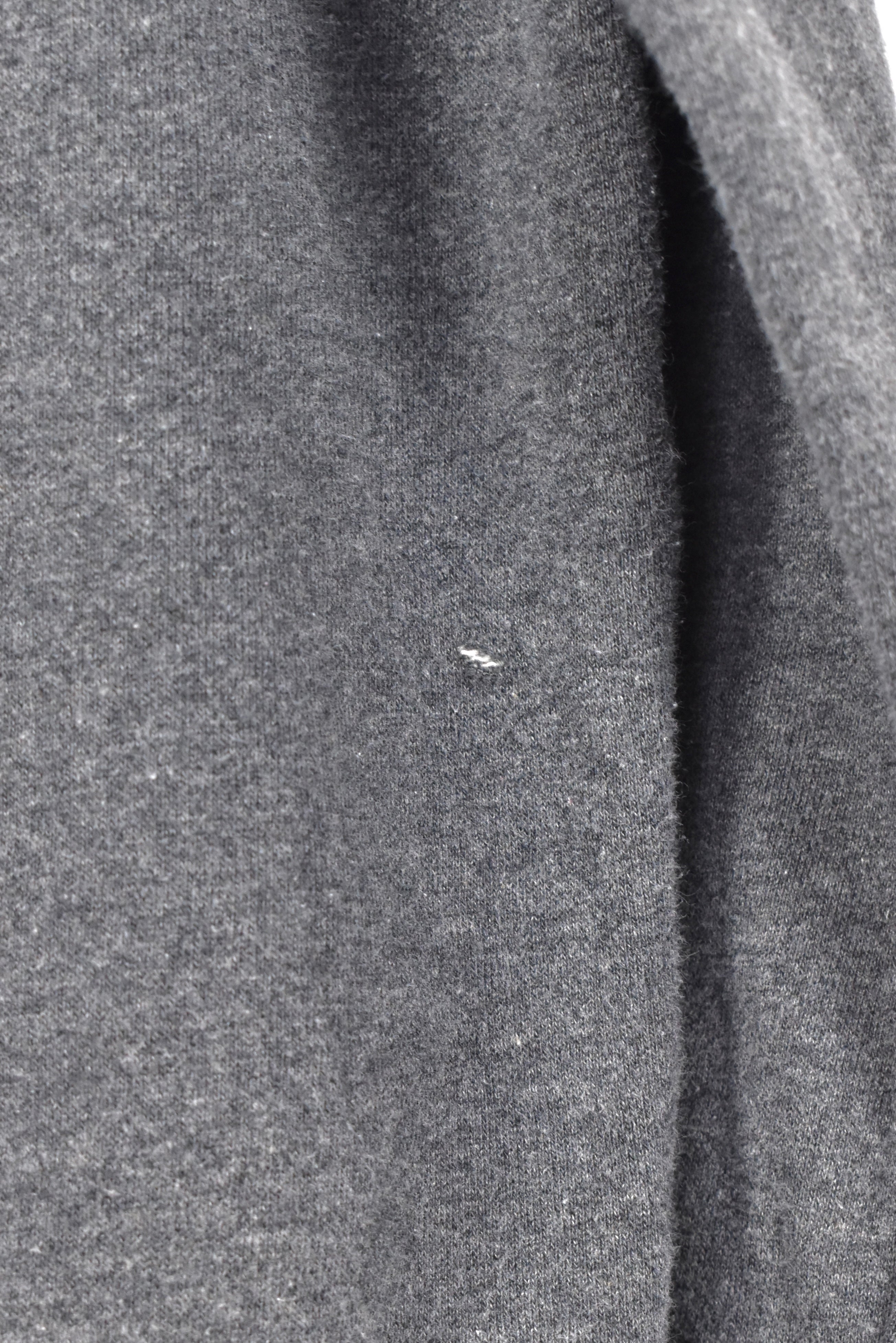 Vintage Nike hoodie, grey embroidered sweatshirt - AU Large NIKE