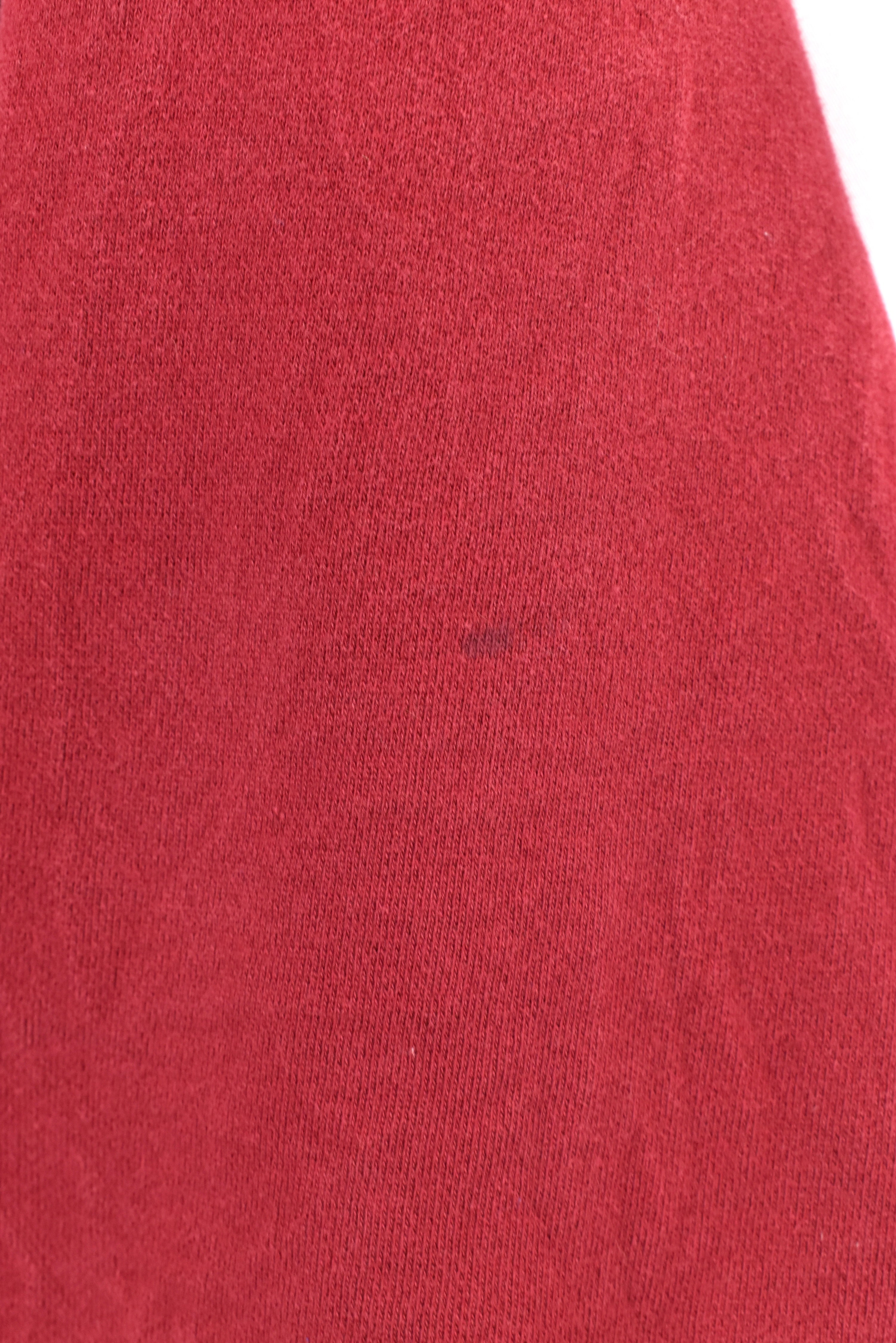 Vintage Tommy Hilfiger hoodie, burgundy embroidered sweatshirt - AU Small TOMMY HILFIGER