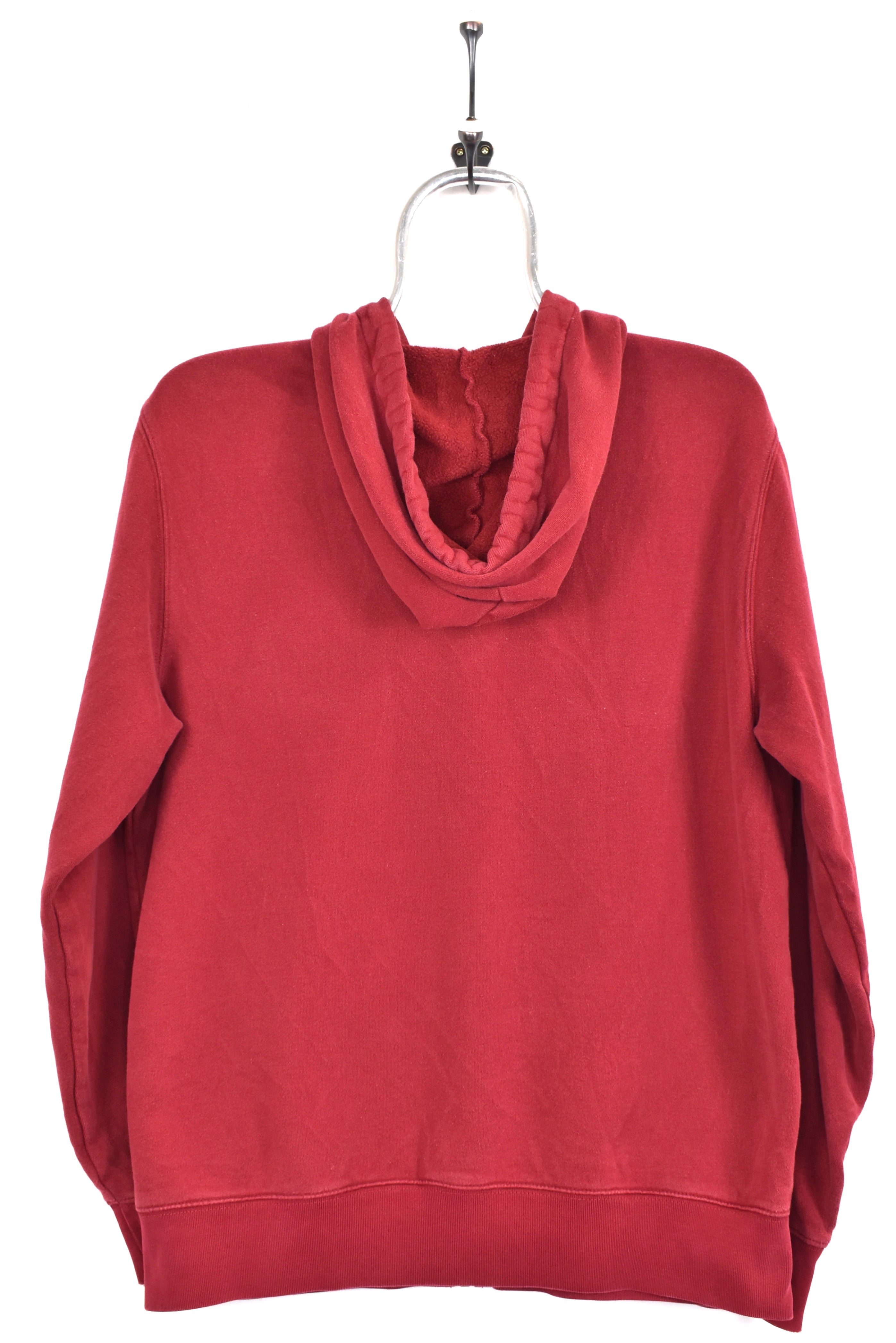 Vintage Tommy Hilfiger hoodie, burgundy embroidered sweatshirt - AU Small TOMMY HILFIGER