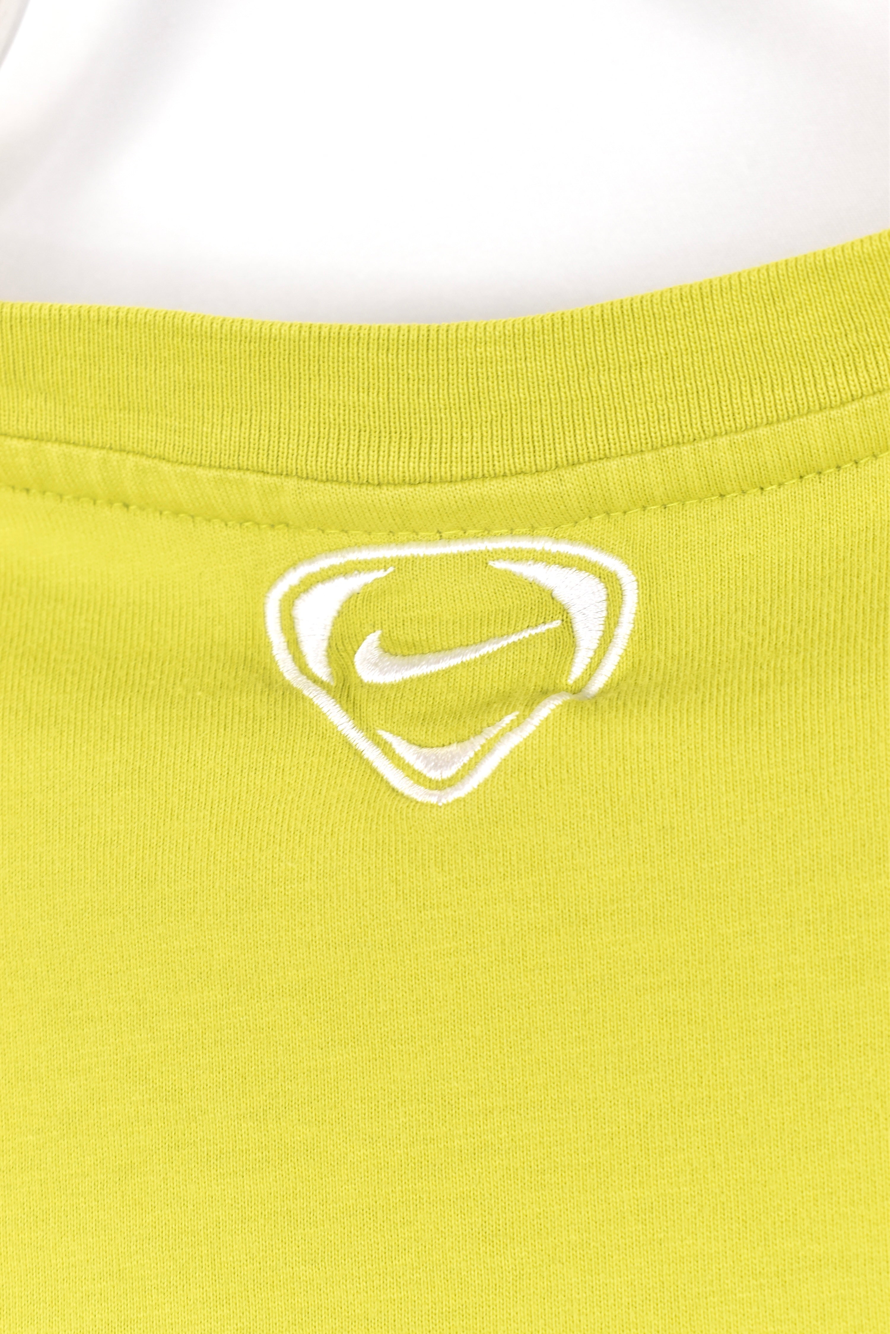 Women's vintage Nike shirt, green graphic tee - AU Large NIKE