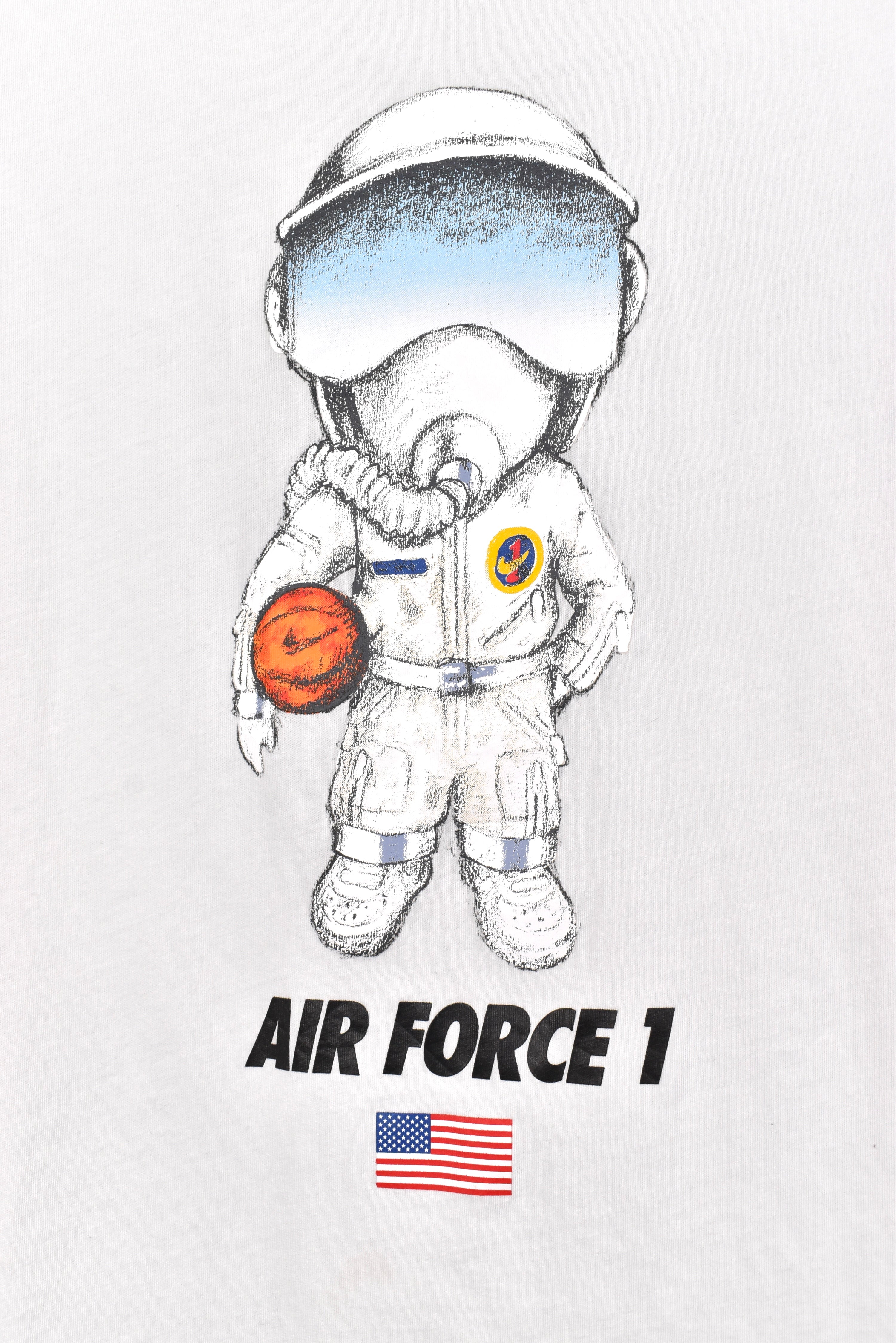 Modern Nike Air shirt, white graphic tee - AU Medium NIKE